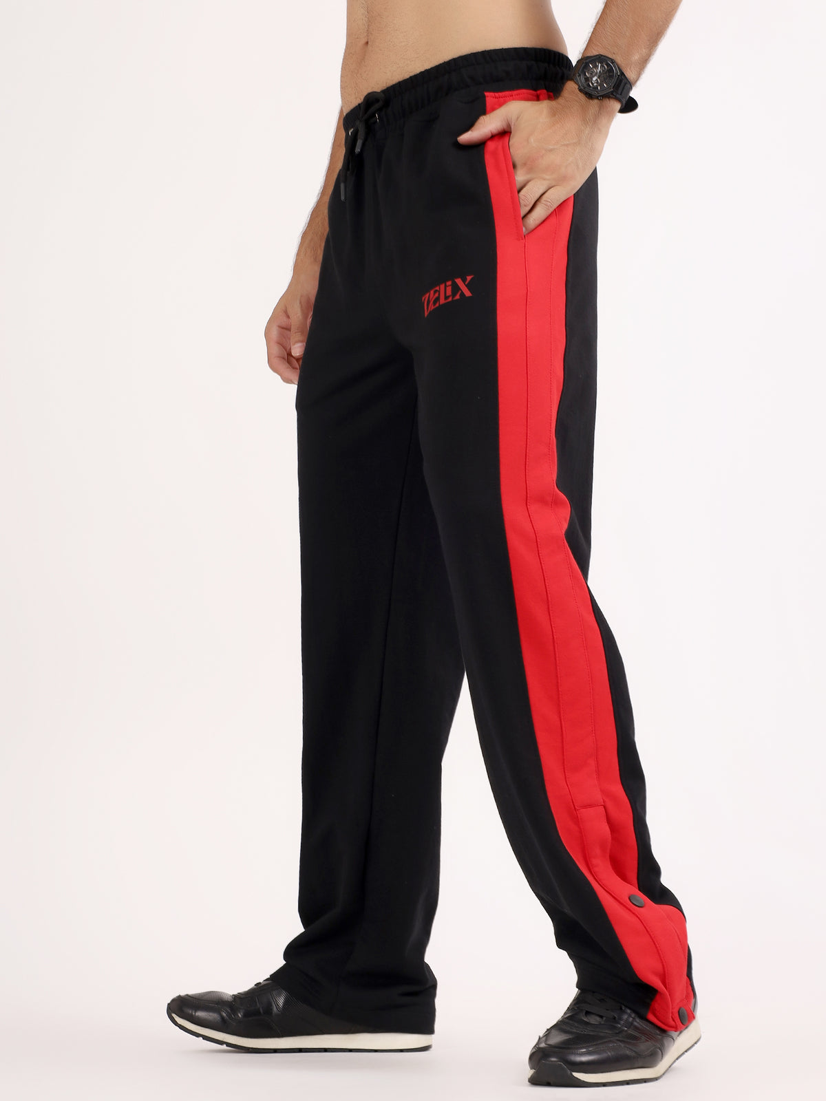 Ignition Stripe Jogger Black Red