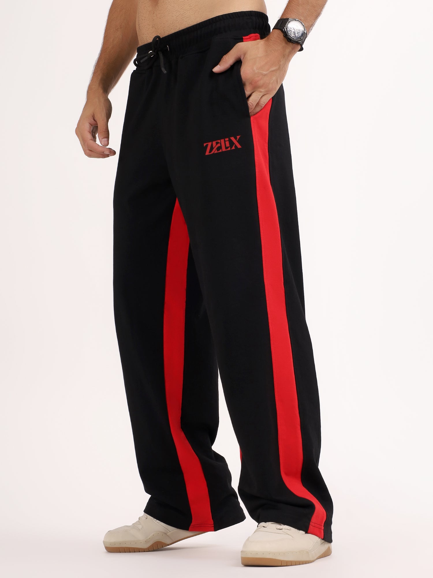 Spitfire Retro Baggy Jogger Black Red