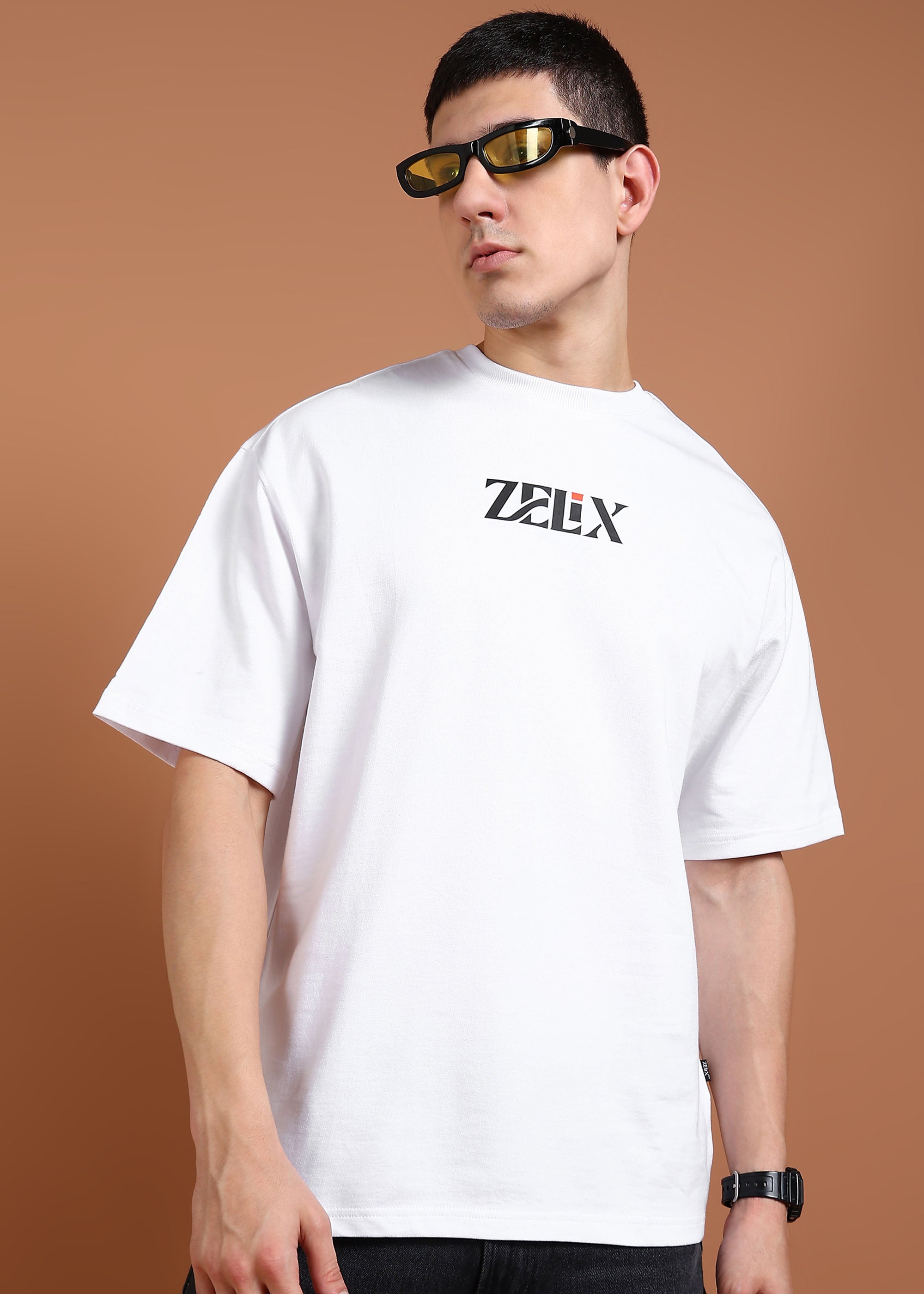 Bear Streets Vibe oversized t-shirt in white
