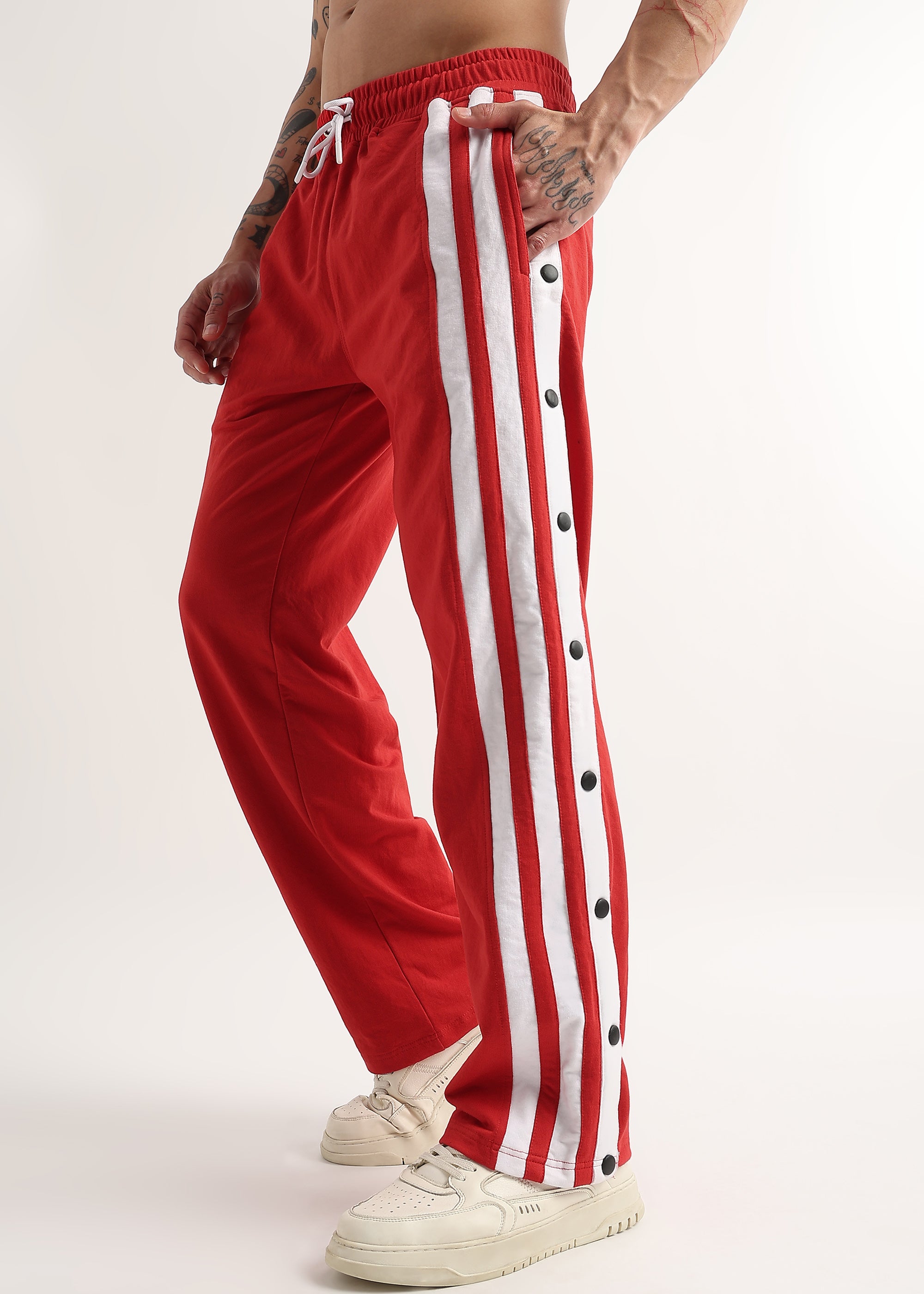 STRIPED HUSTLE JOGGER (RED)