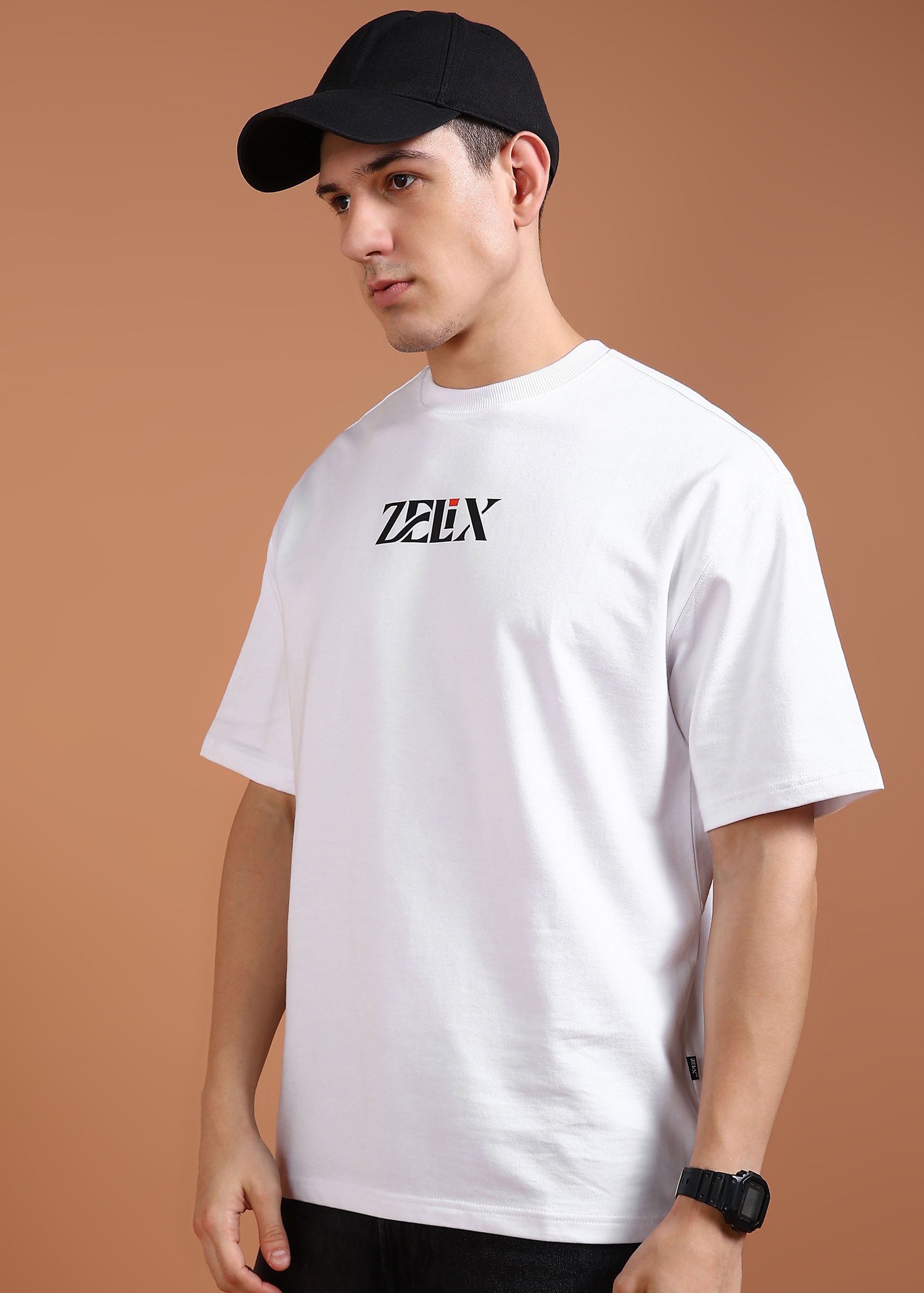 White Bear Streets Vibe graphic oversized cotton tee