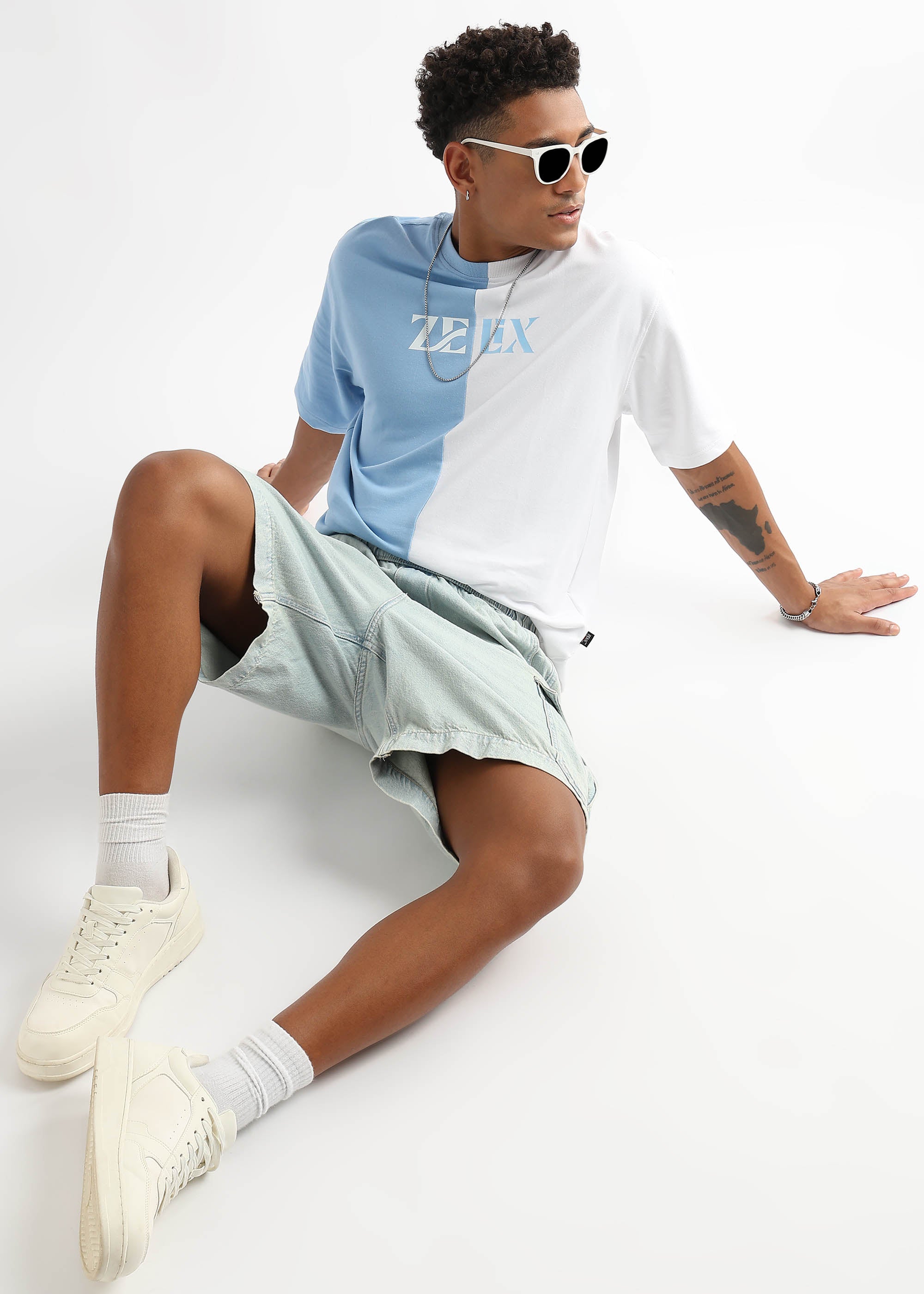 Relaxed fit unisex cotton oversized GOAT shirt