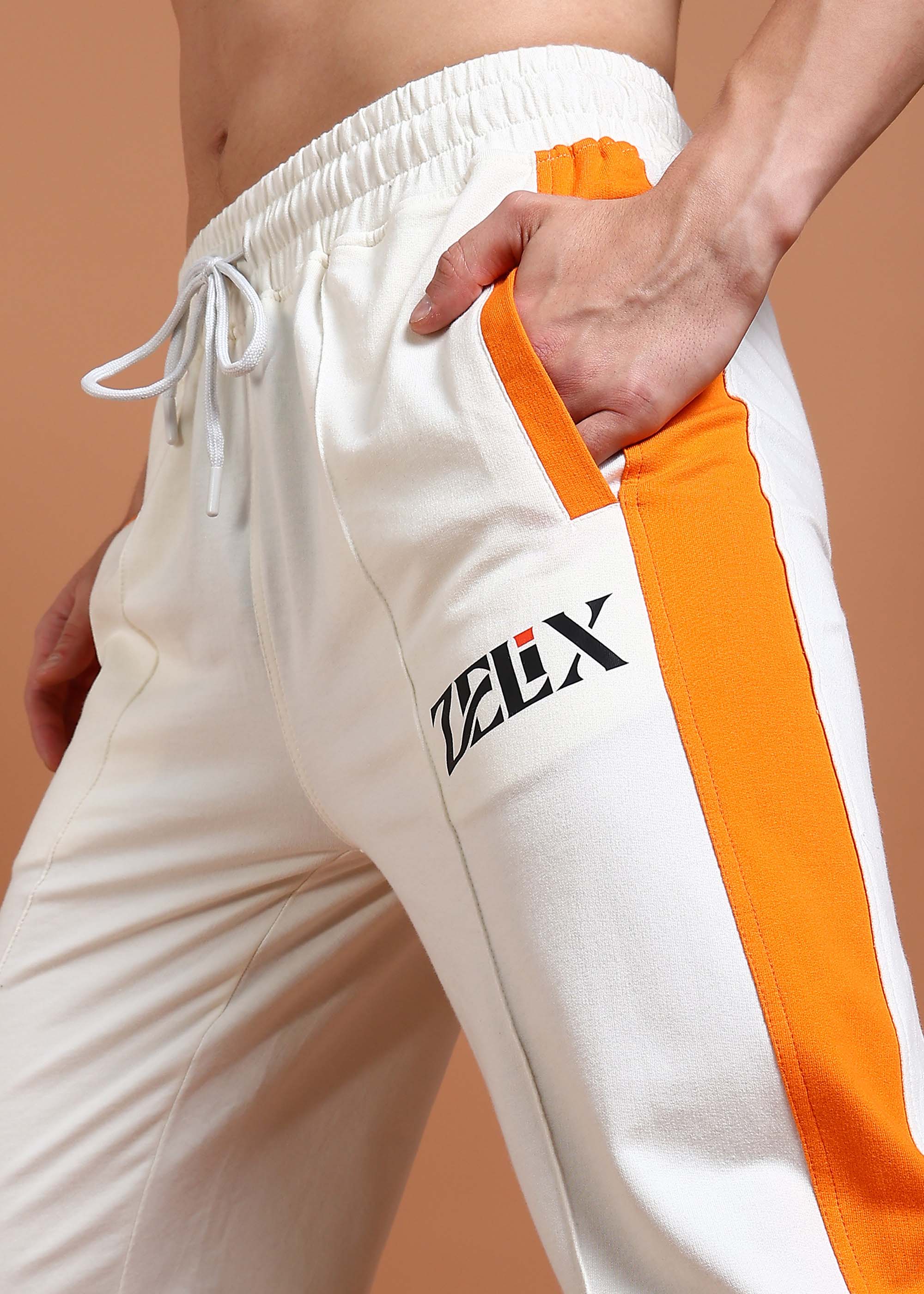 Stylish unisex joggers with bold side contrast