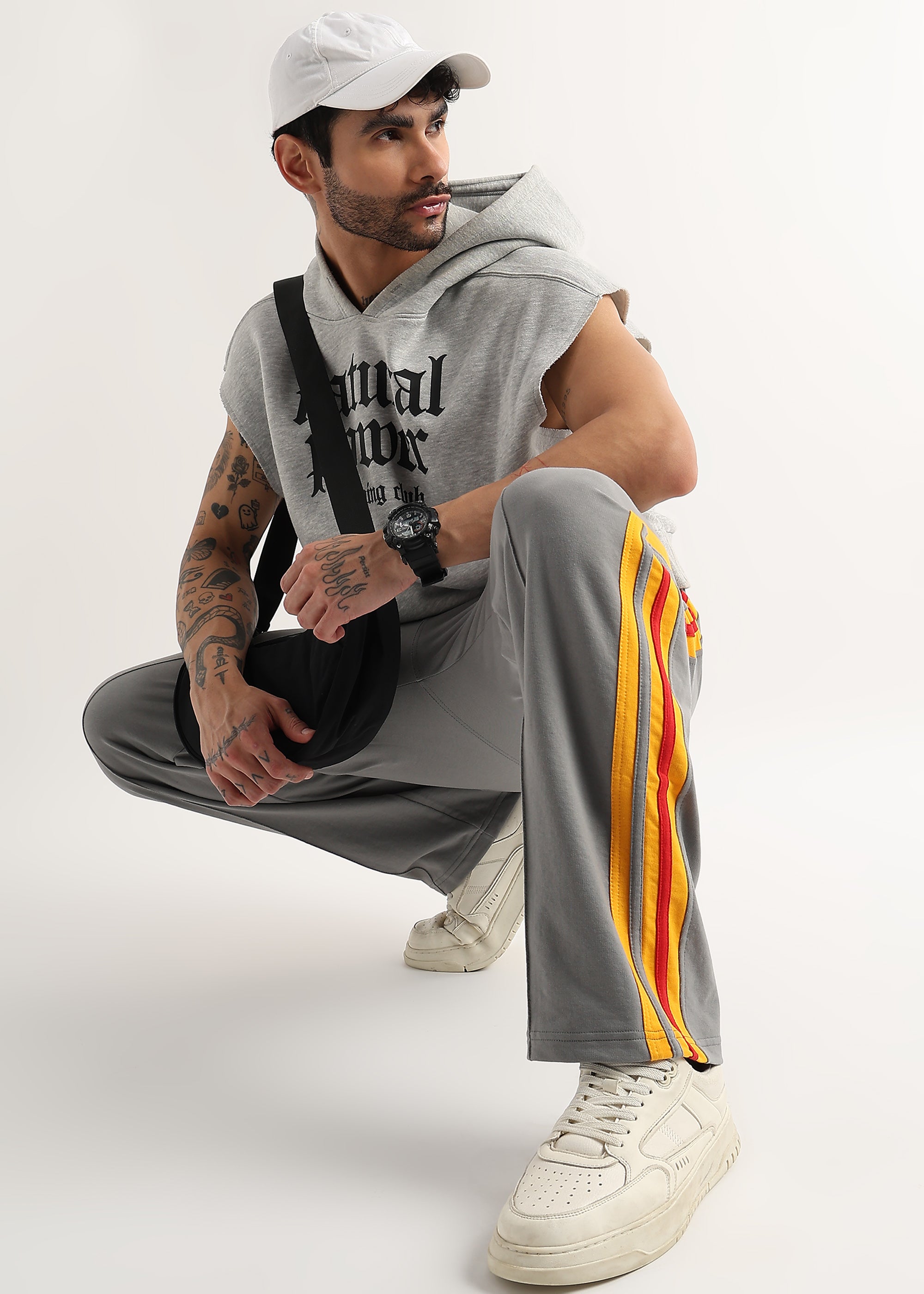 SUNSET SRIPE JOGGER (GREY)