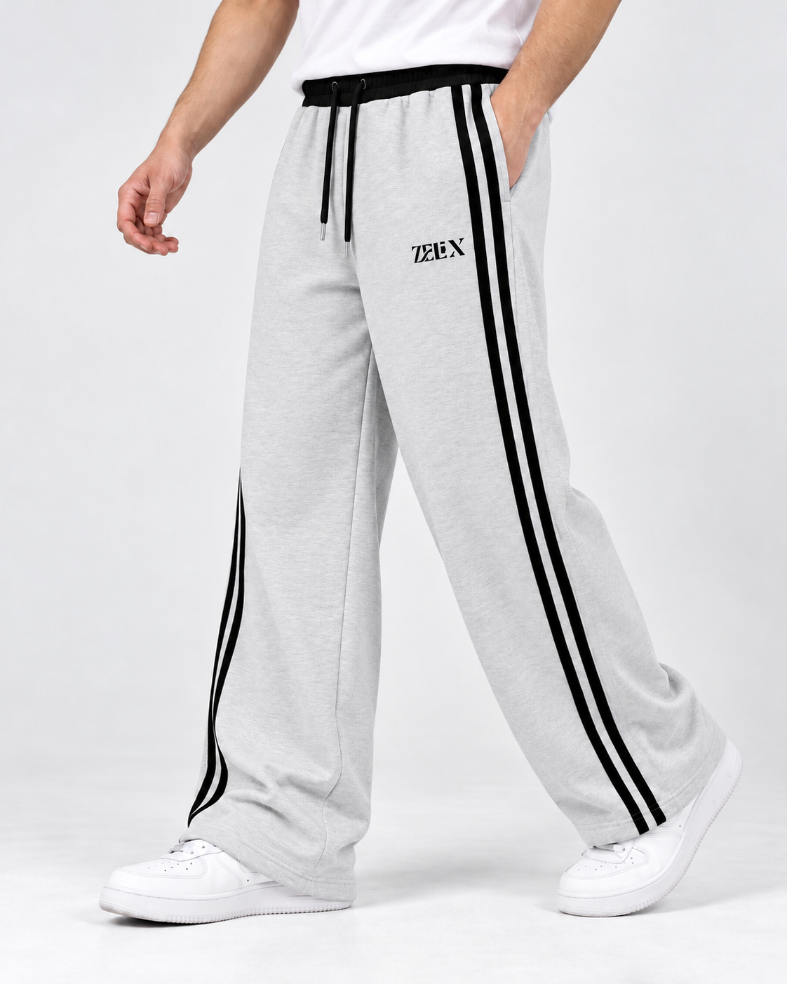 Twin Line Jogger Melange Grey