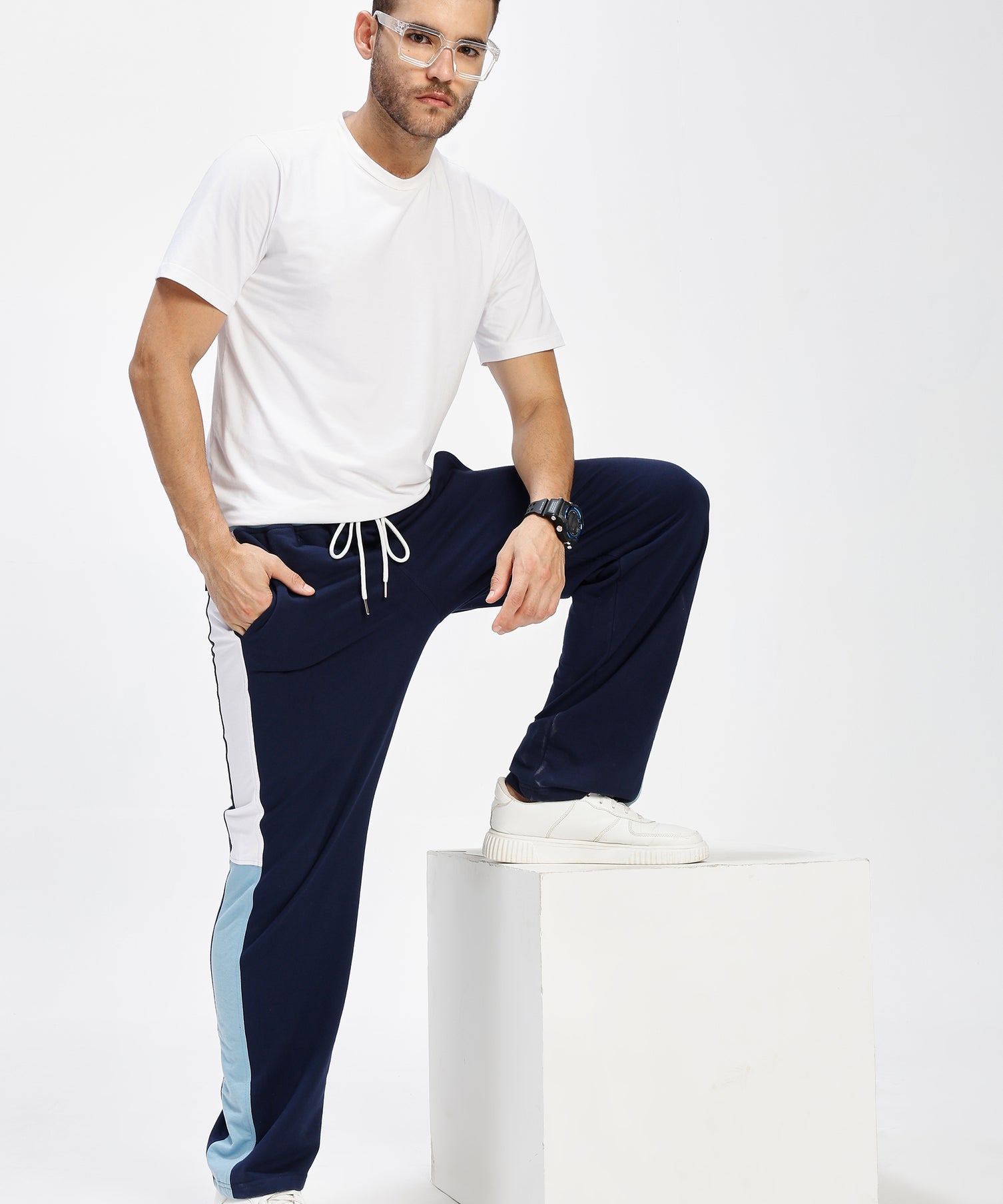 Arctic Stripe Jogger Navy Blue