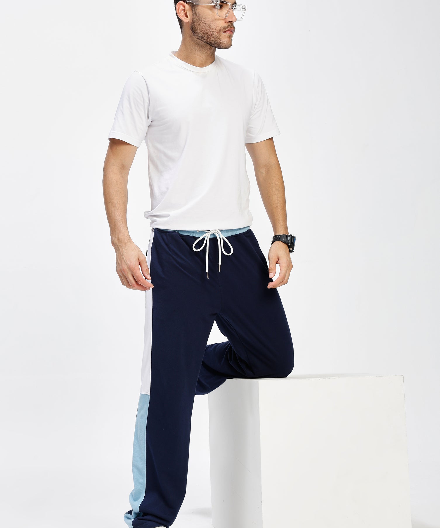 Arctic Stripe Jogger Navy Blue