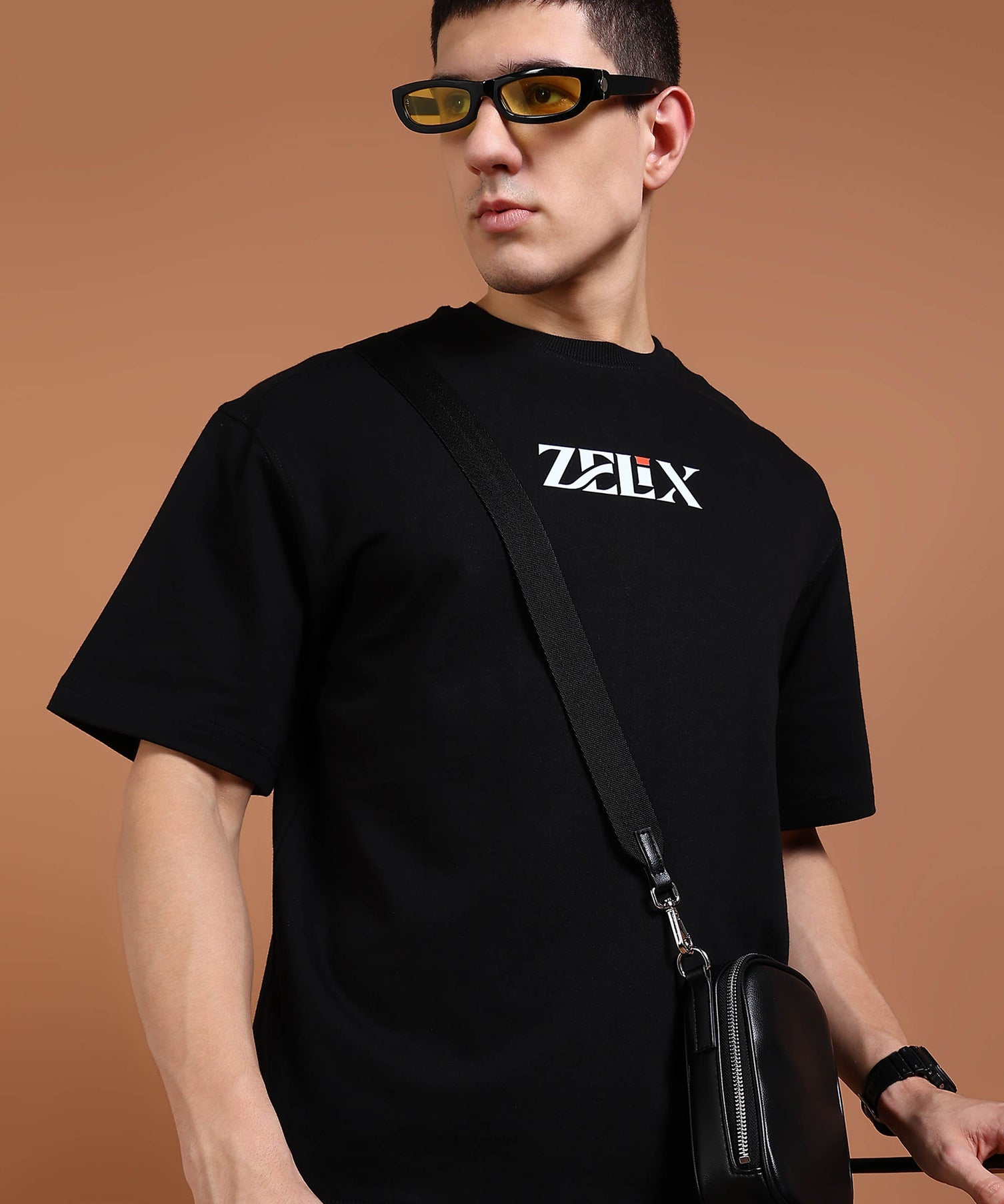 Oversized Bizarre Bear graphic t-shirt in black
