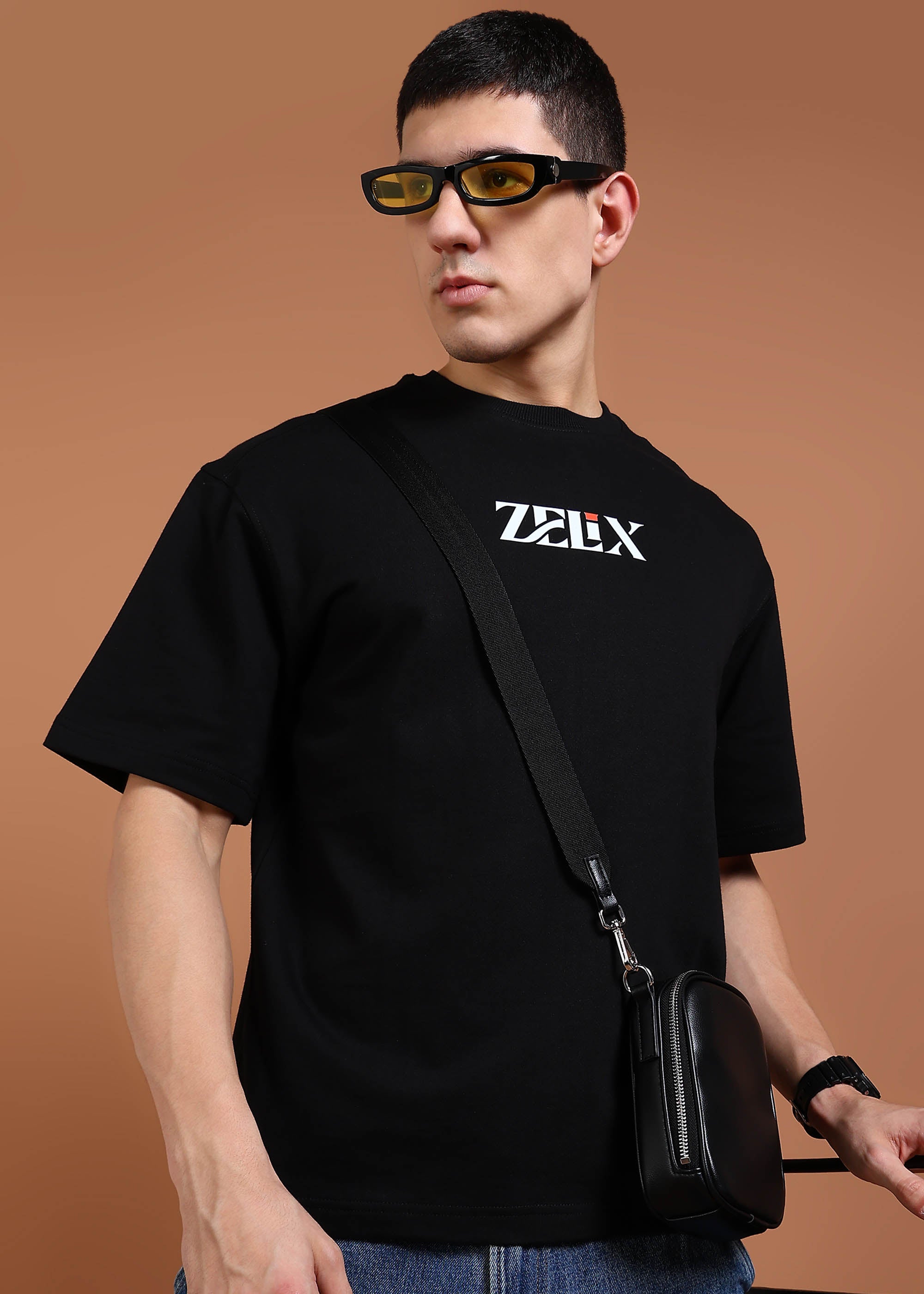 Oversized Bizarre Bear graphic t-shirt in black