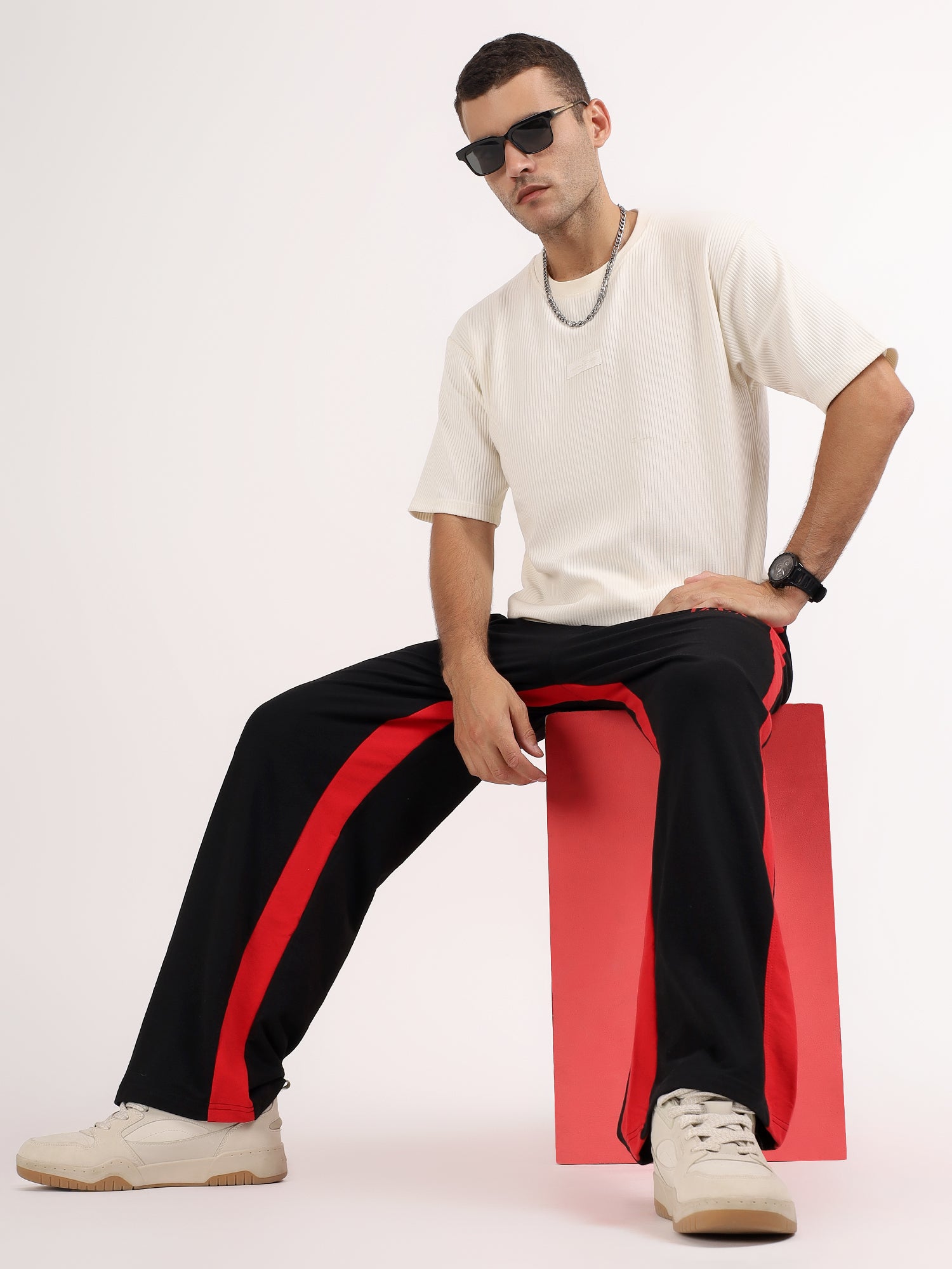 Spitfire Retro Baggy Jogger Black Red