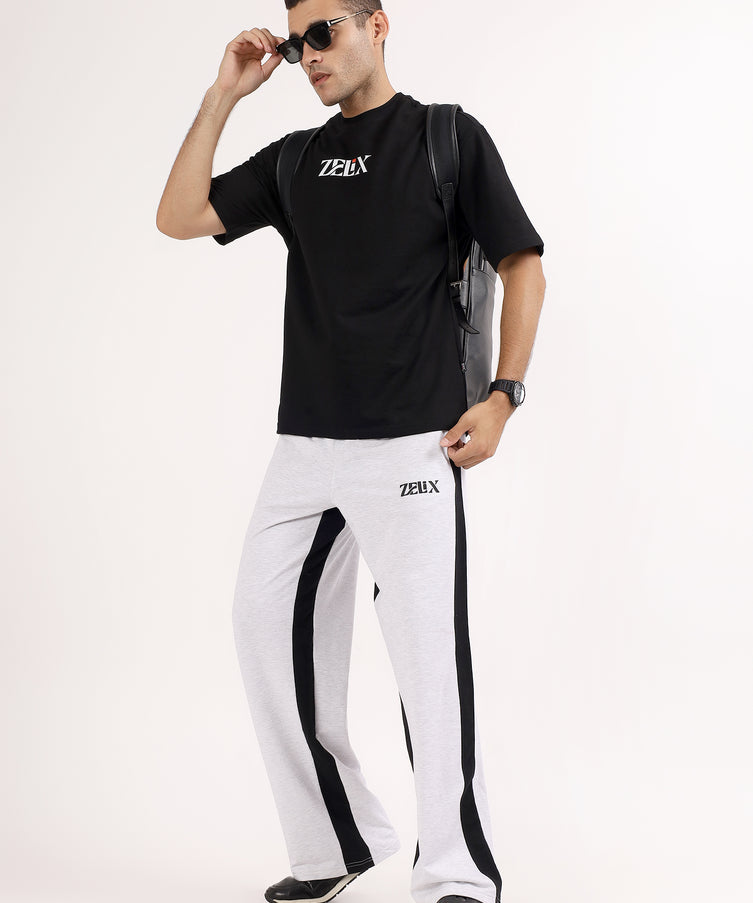 Panda Baggy Jogger Melange Grey Black
