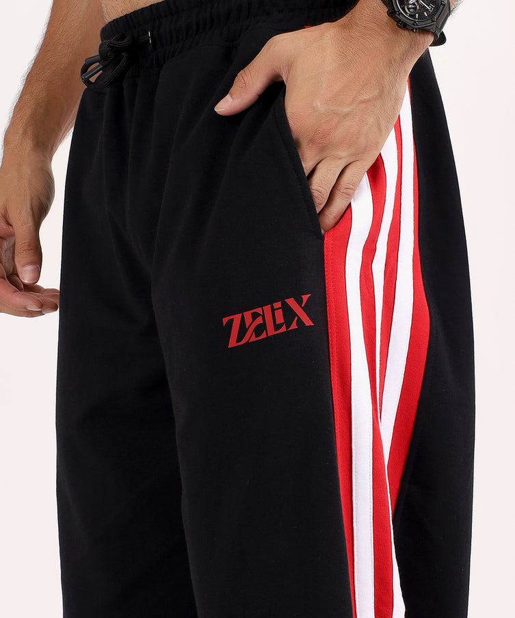 Inferno Relaxed Fit Jogger Black Red