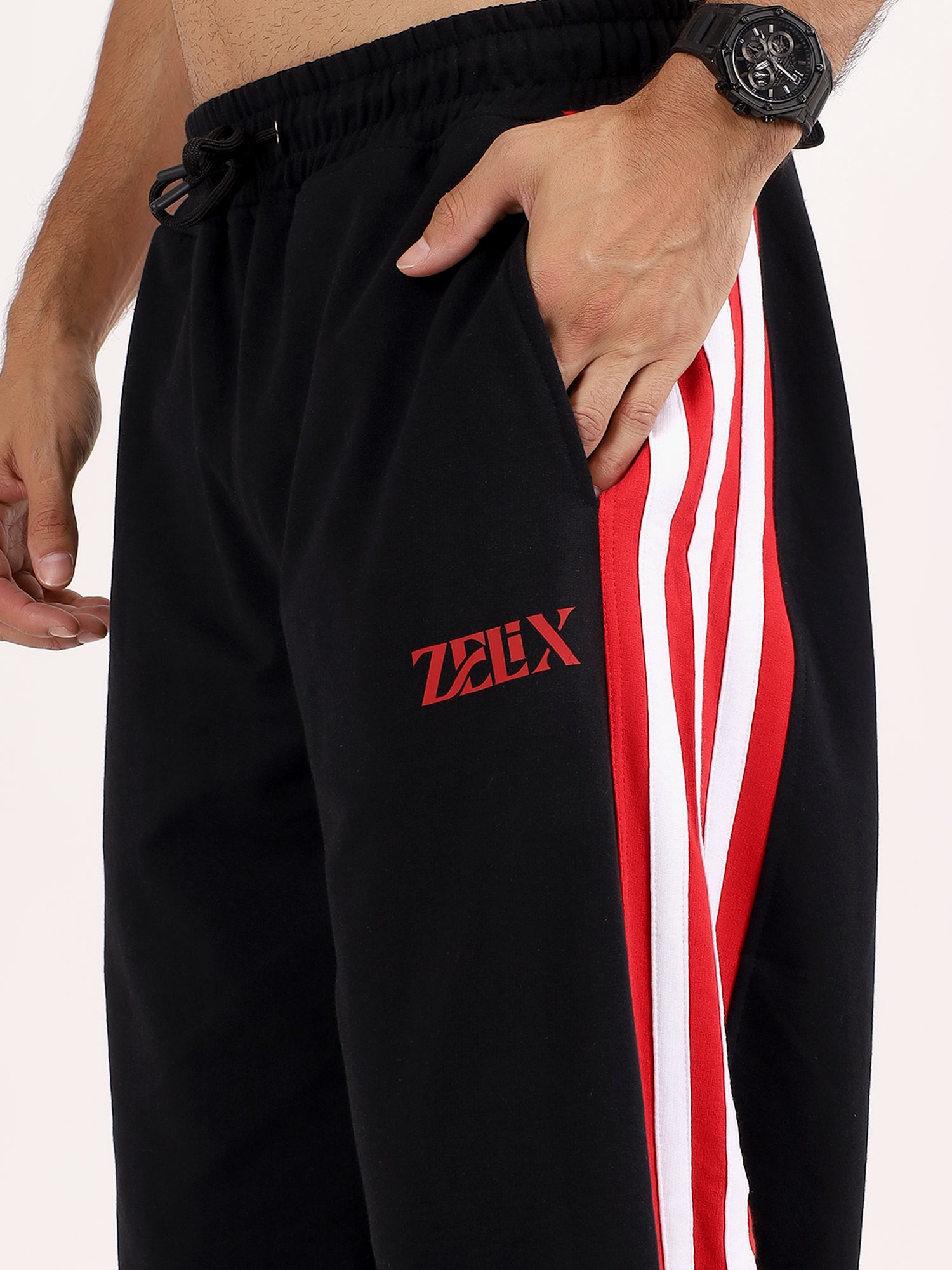 Inferno Relaxed Fit Jogger Black Red