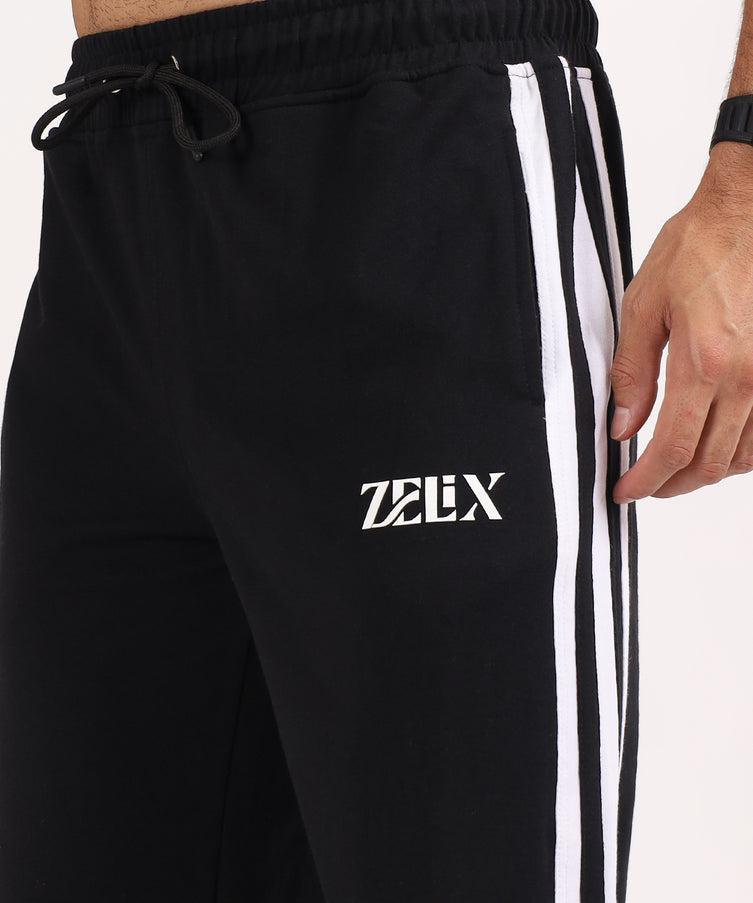 Classic Heather Jogger Black White