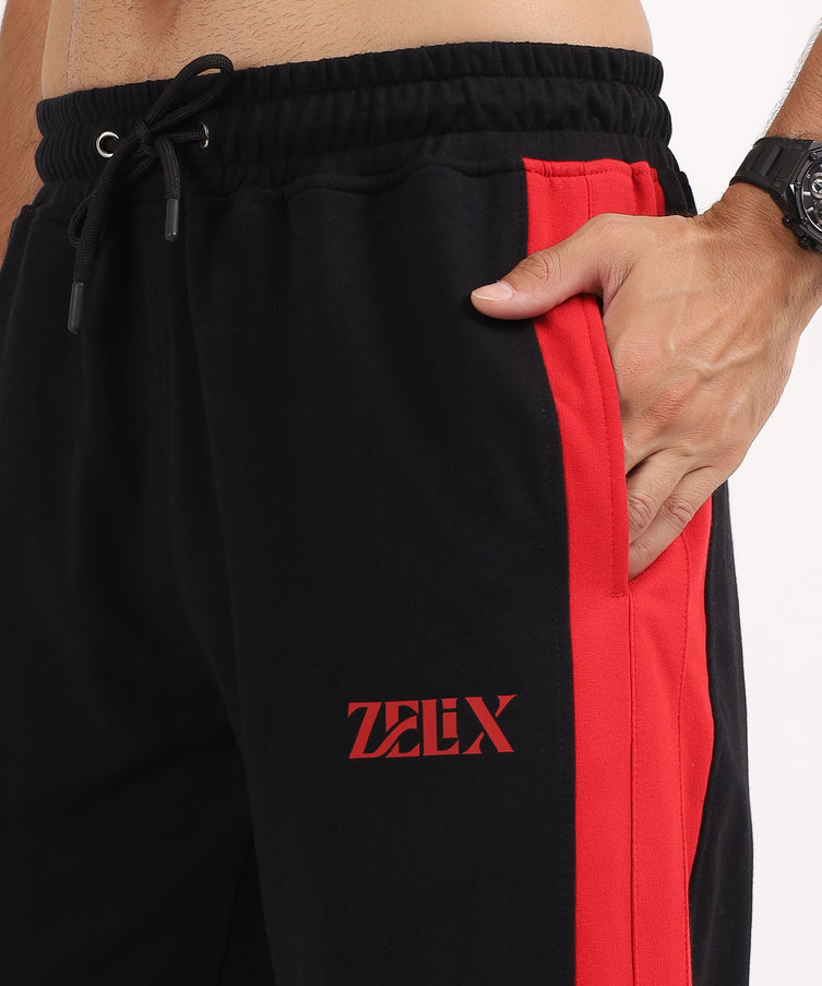 Ignition Stripe Jogger Black Red