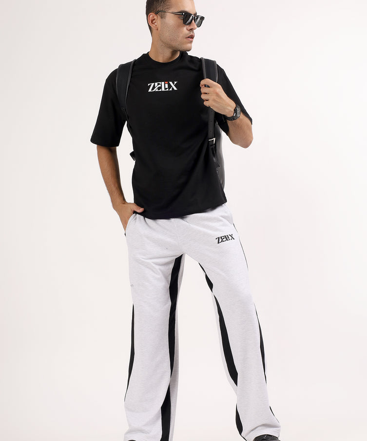 Panda Baggy Jogger Melange Grey Black