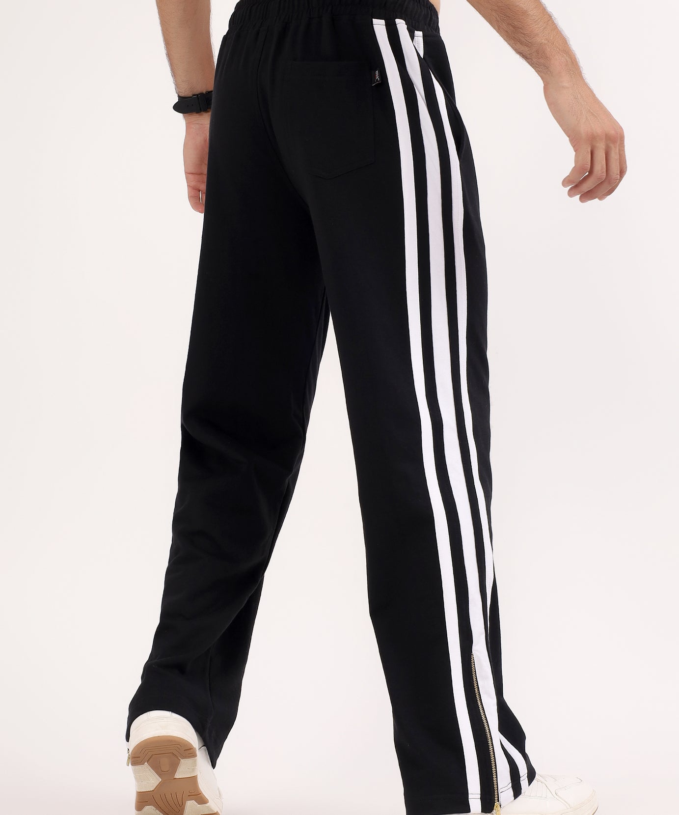Classic Heather Jogger Black White