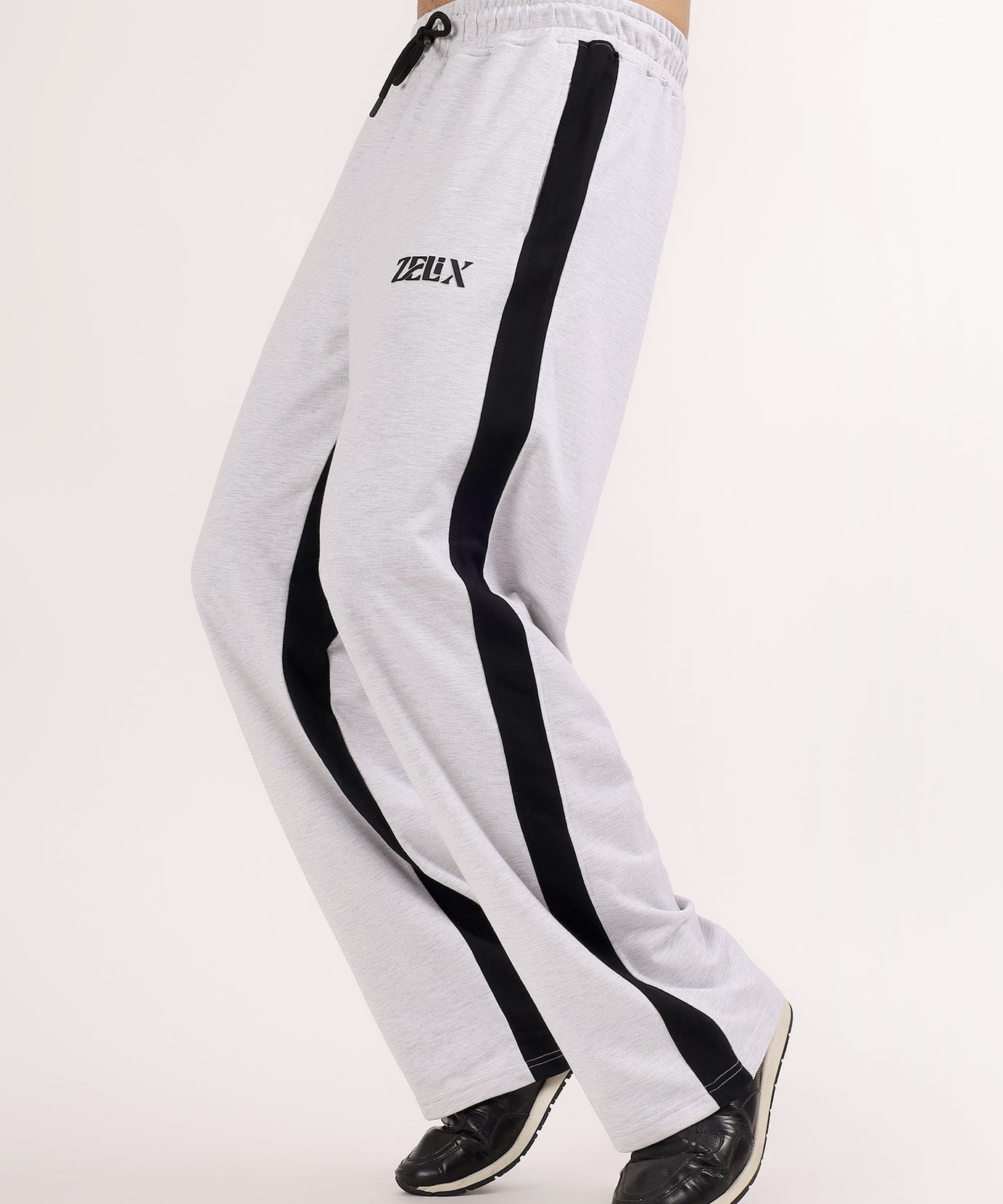 Panda Baggy Jogger Melange Grey Black