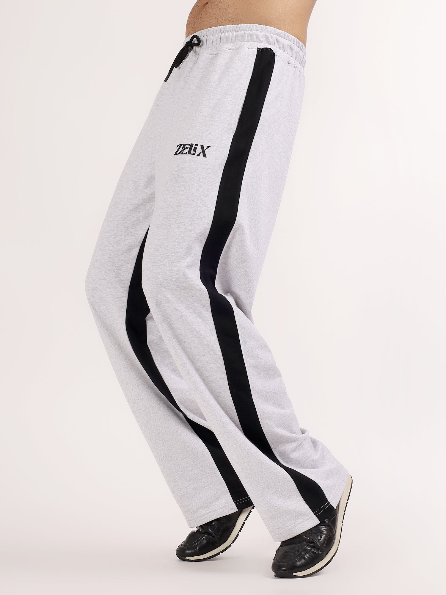 Panda Baggy Jogger Melange Grey Black