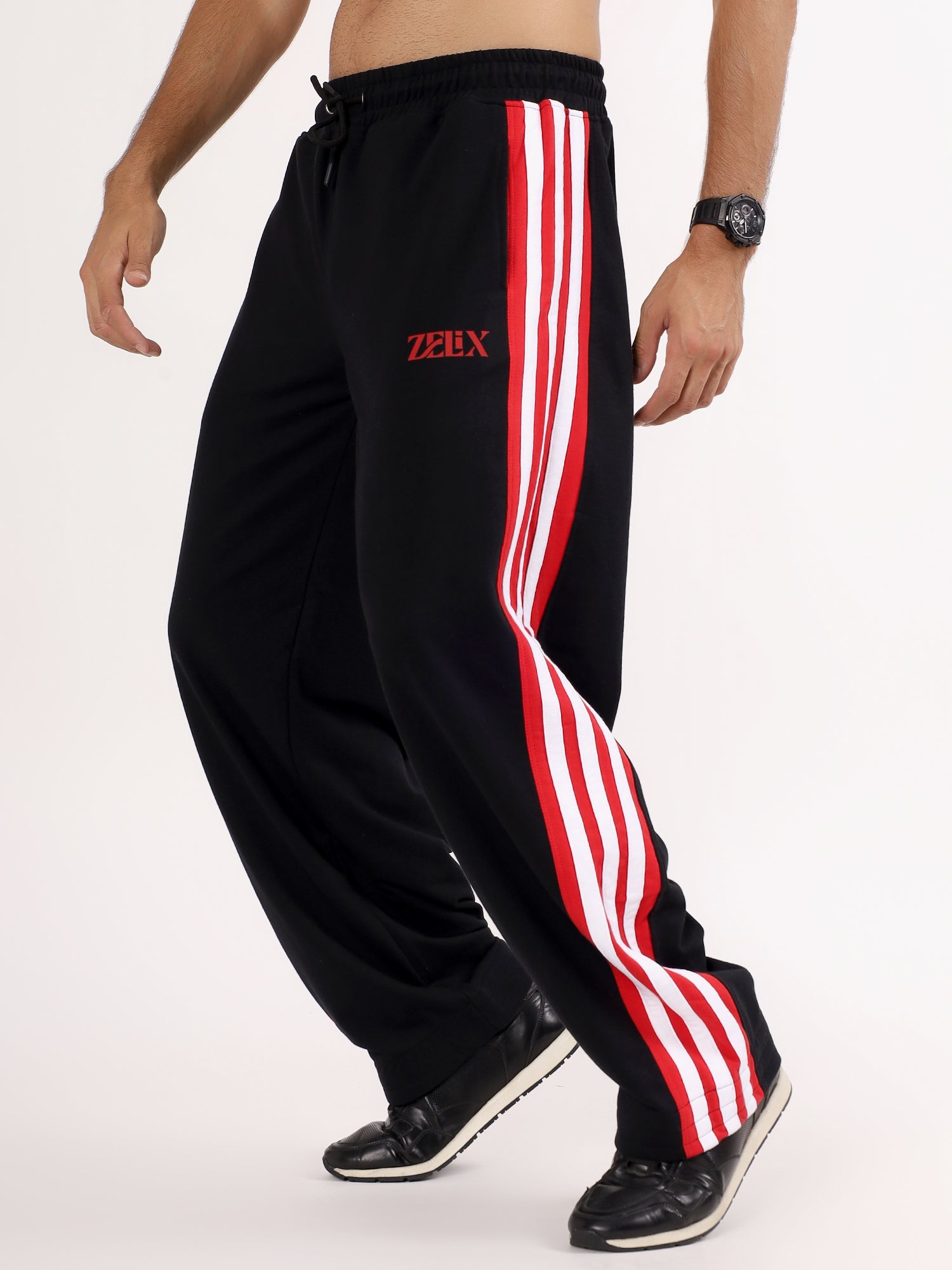 Inferno Relaxed Fit Jogger Black Red