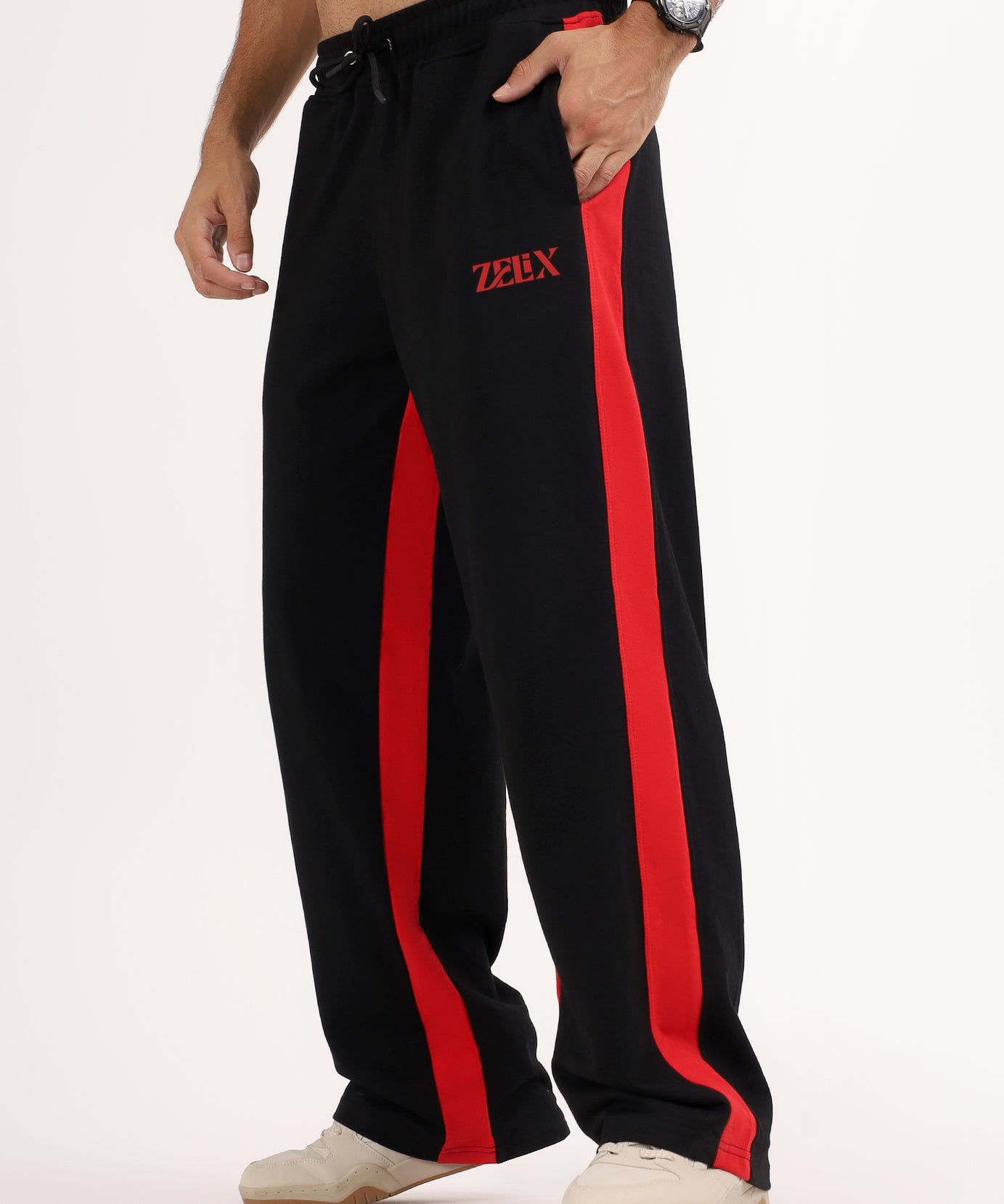 Spitfire Retro Baggy Jogger Black Red