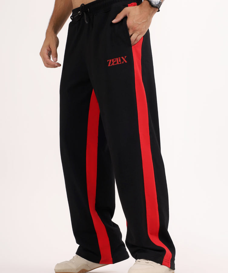 Spitfire Retro Baggy Jogger Black Red