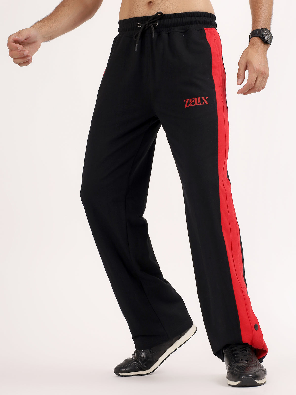 Ignition Stripe Jogger Black Red