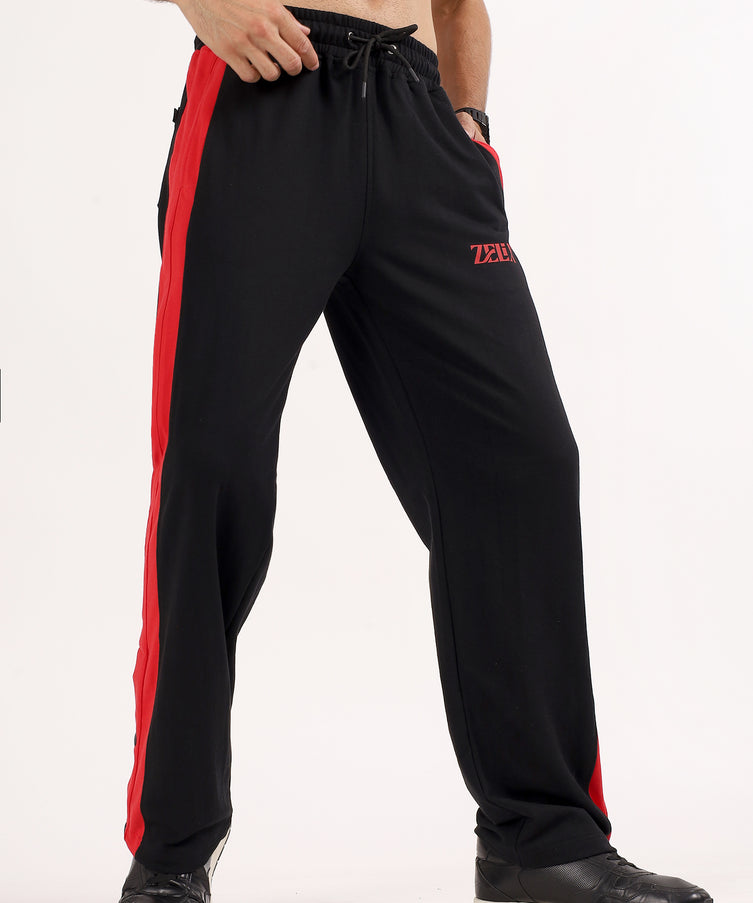 Ignition Stripe Jogger Black Red