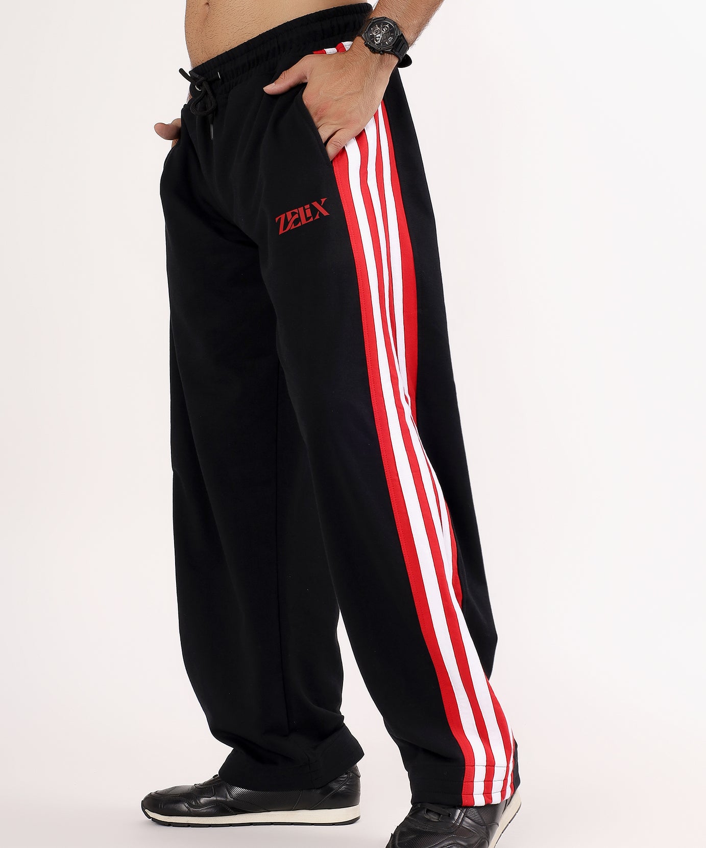 Inferno Relaxed Fit Jogger Black Red