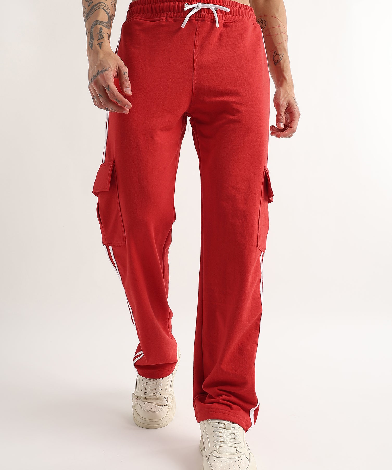 Scarlet Stride 5 Pocket Jogger Red White