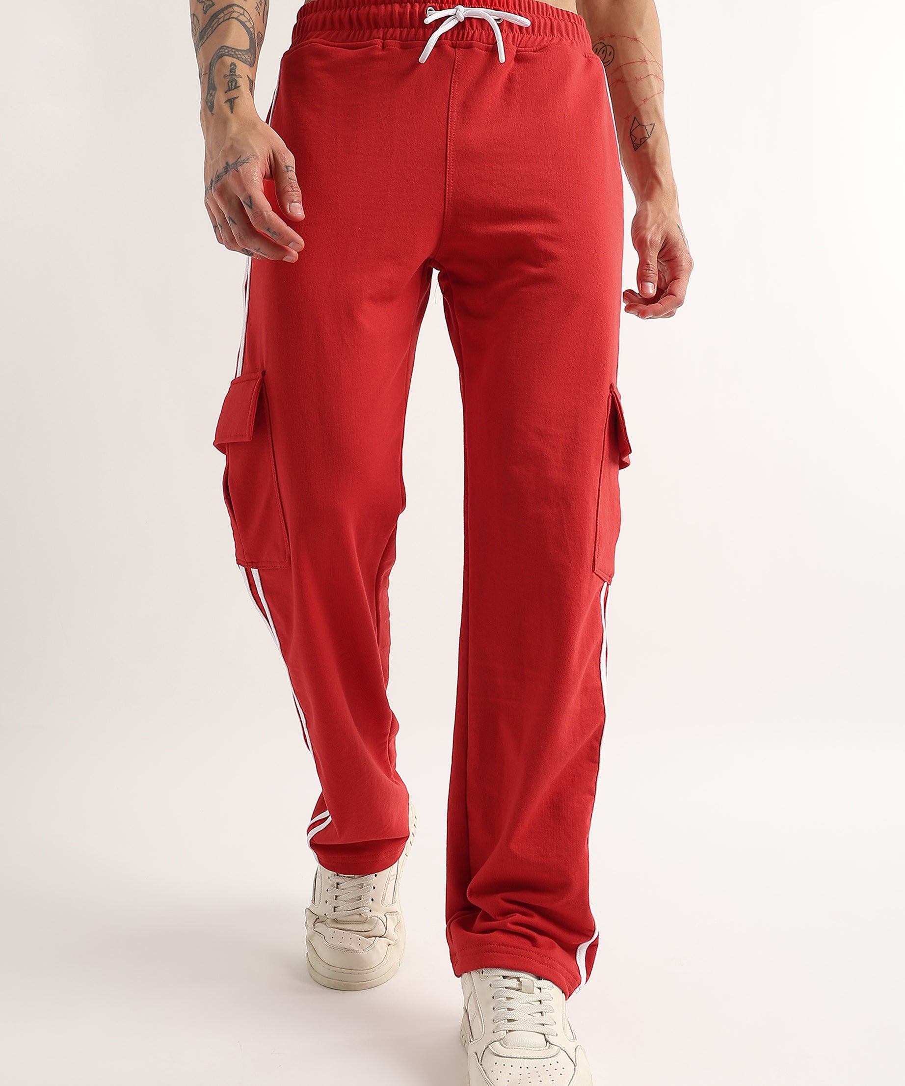 SCARLET STRIDE 5 POCKET JOGGER (RED)