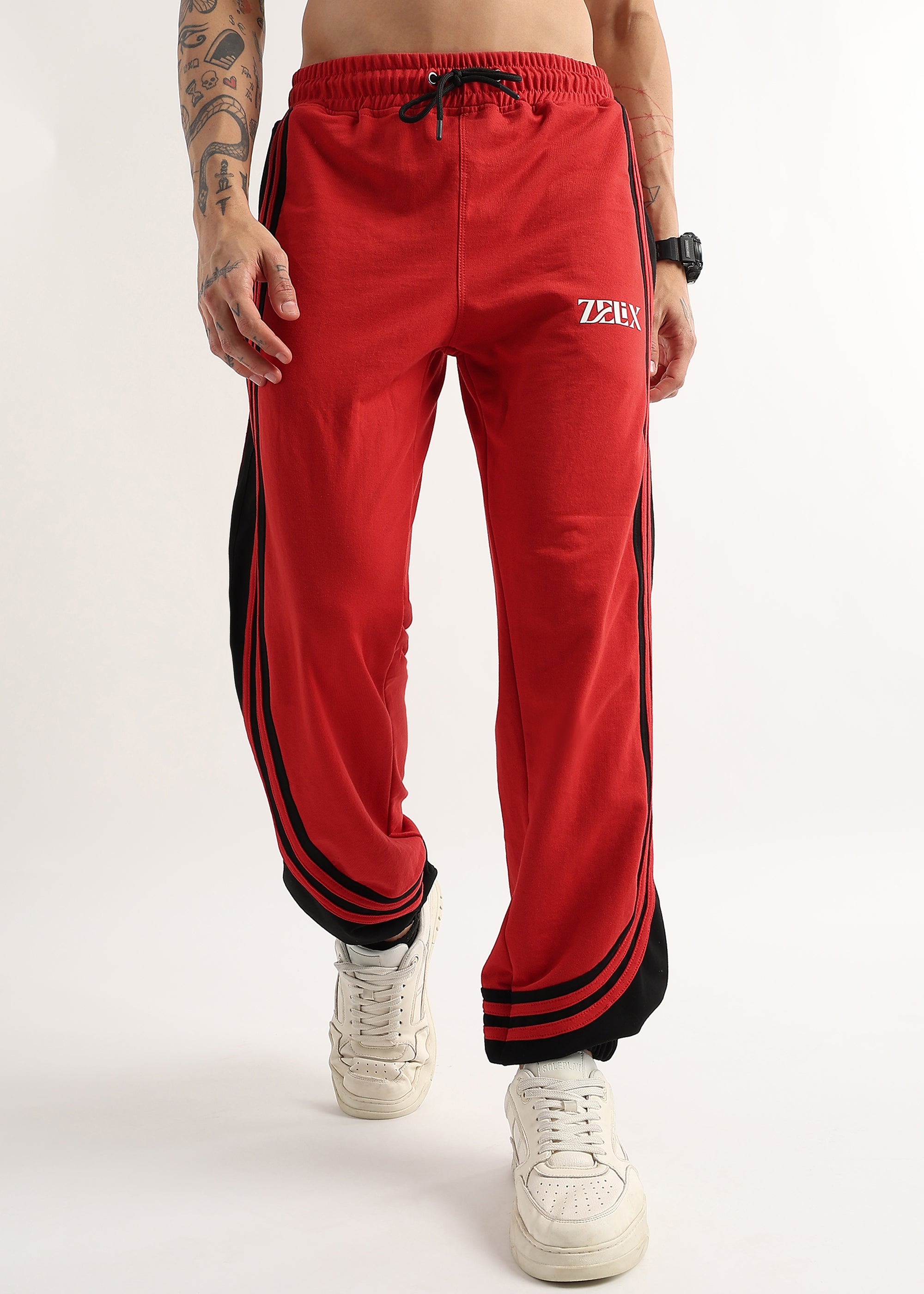 REDLINE CURVE JOGGER (RED BLACK)