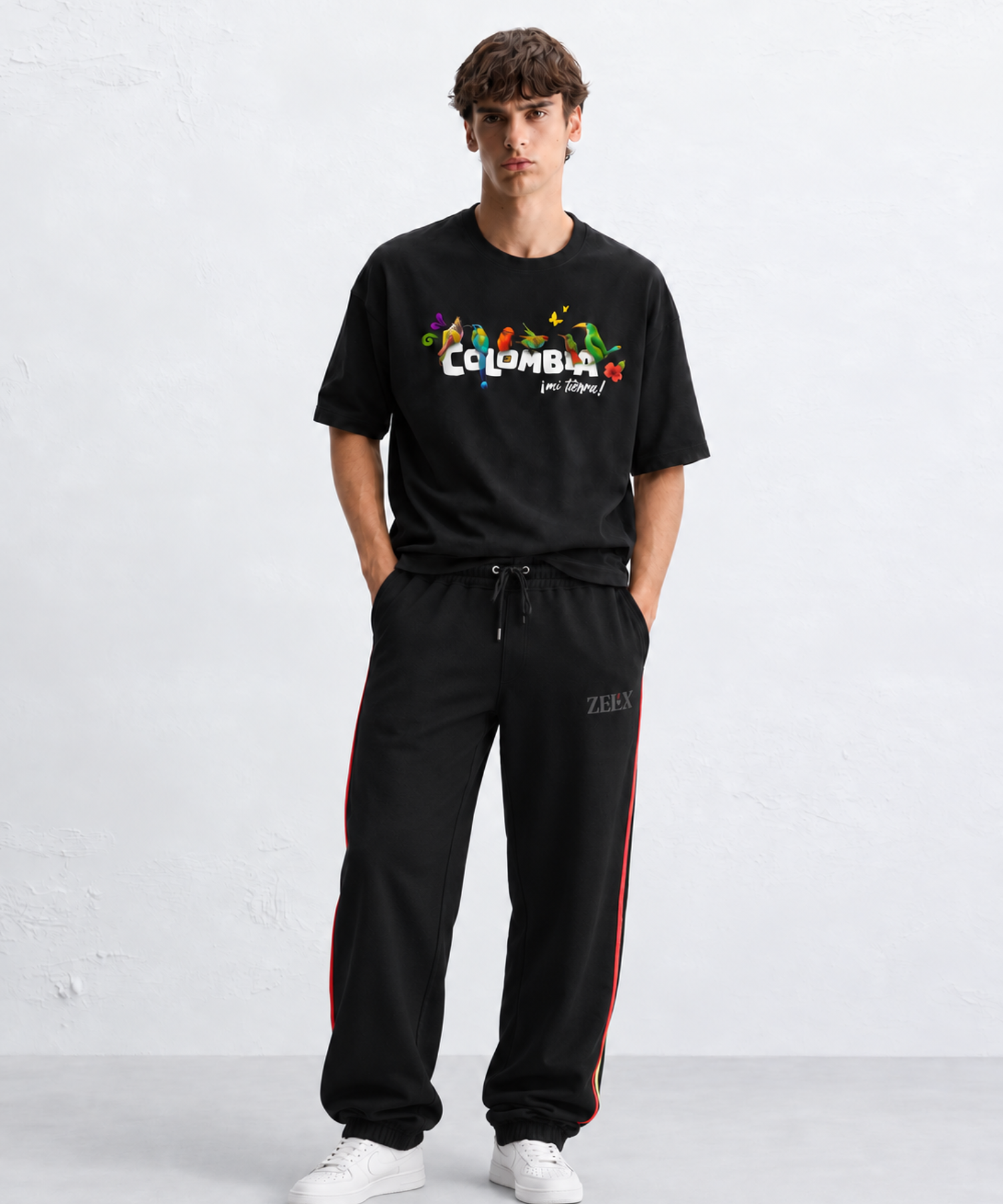 Wild Colombia Over-Sized T-Shirt Black