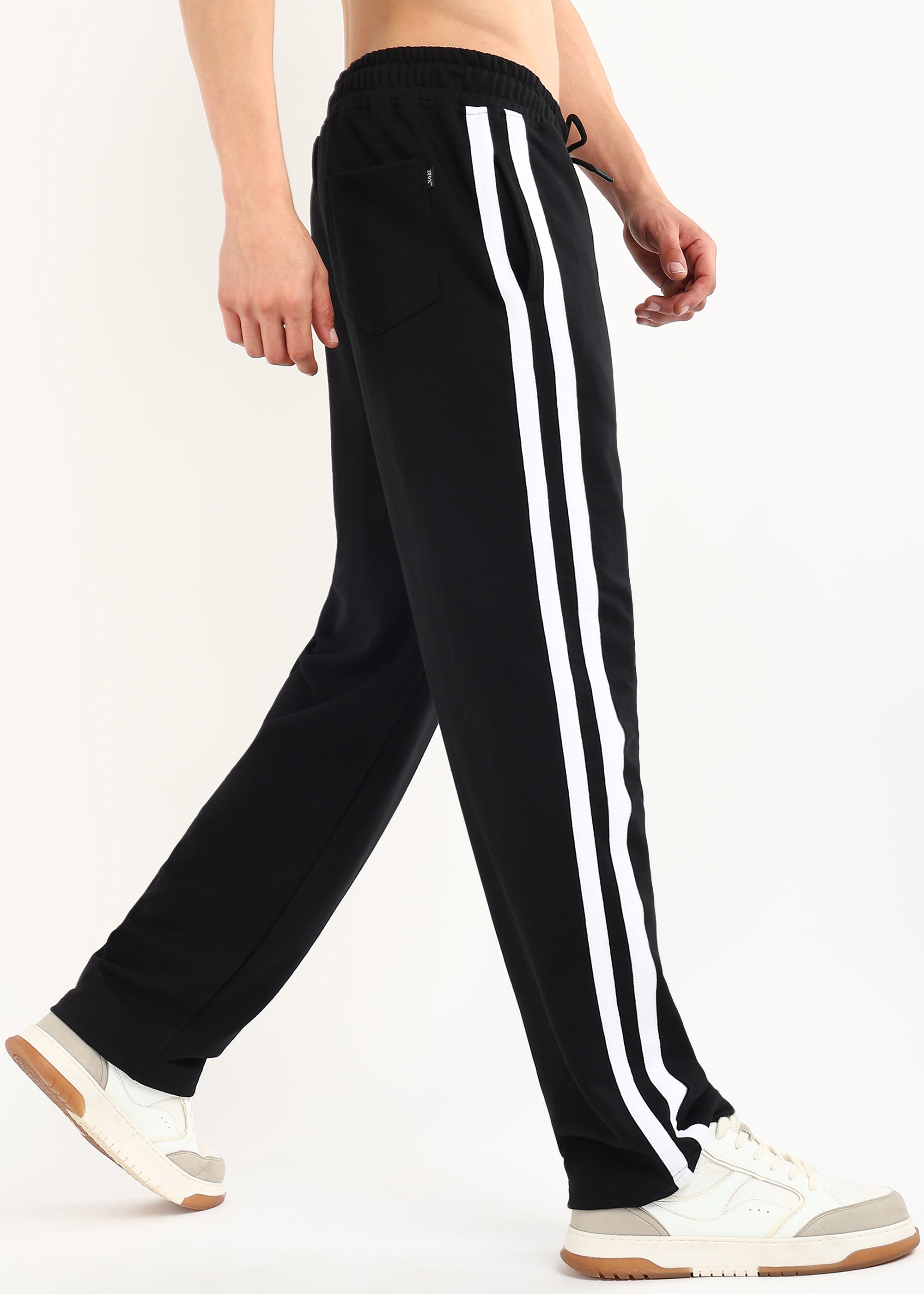 TITAN STRIPE JOGGERS (BLACK-WHITE)