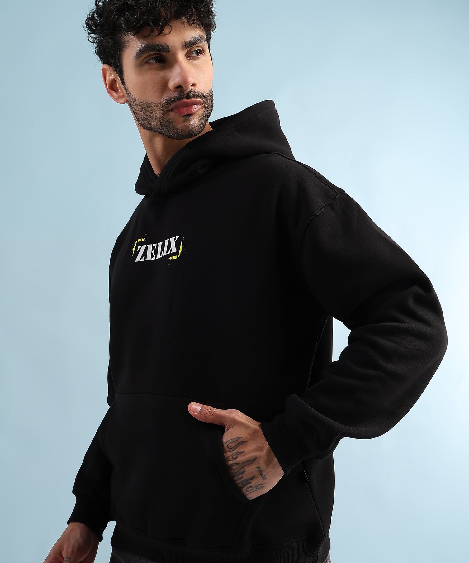 Urban Street Beat Fleece Hoodie Black