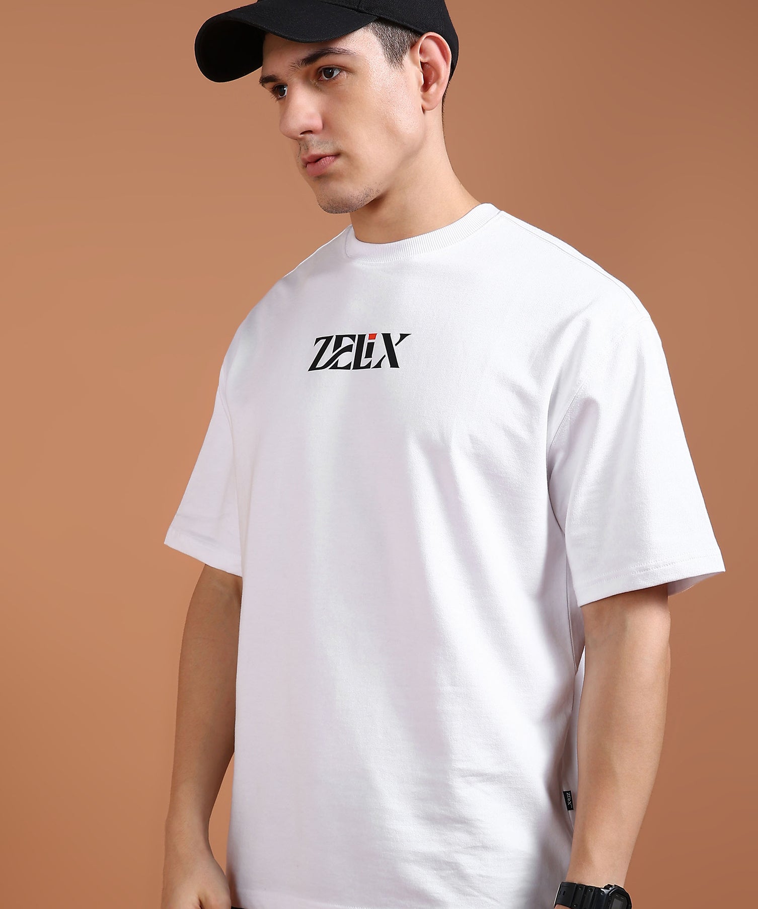 White Bear Streets Vibe graphic oversized cotton tee