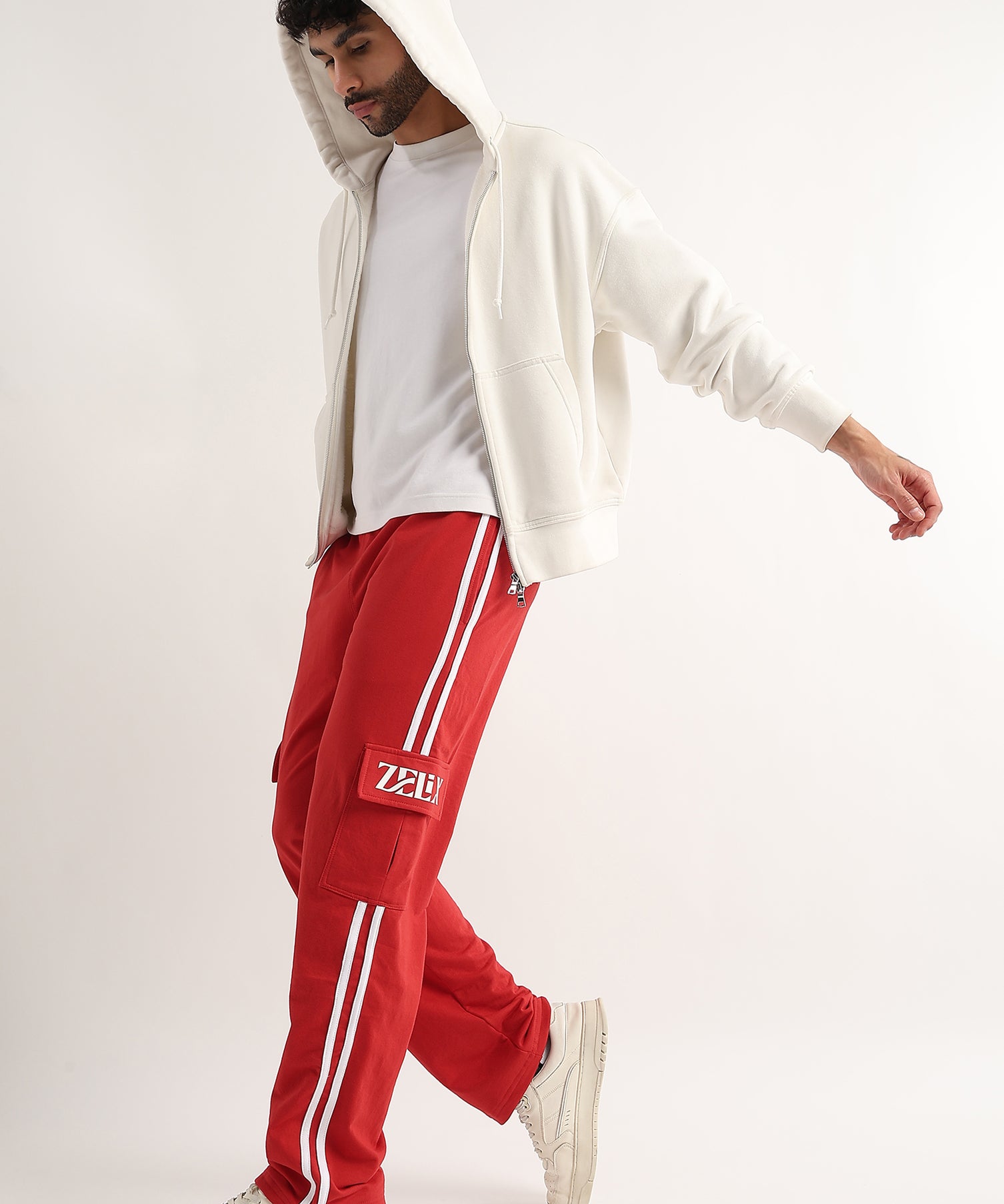 Scarlet Stride 5 Pocket Jogger Red White