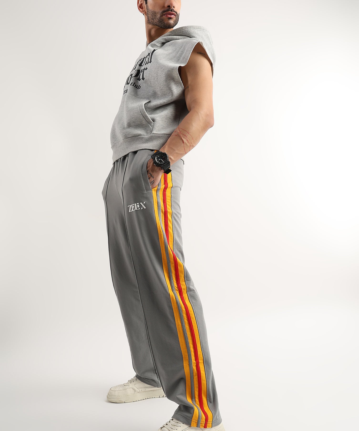 Sunset Stripe Jogger Grey