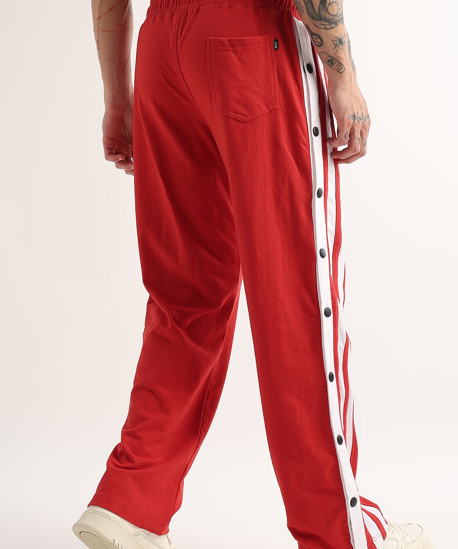 Striped Hustle Jogger Red White