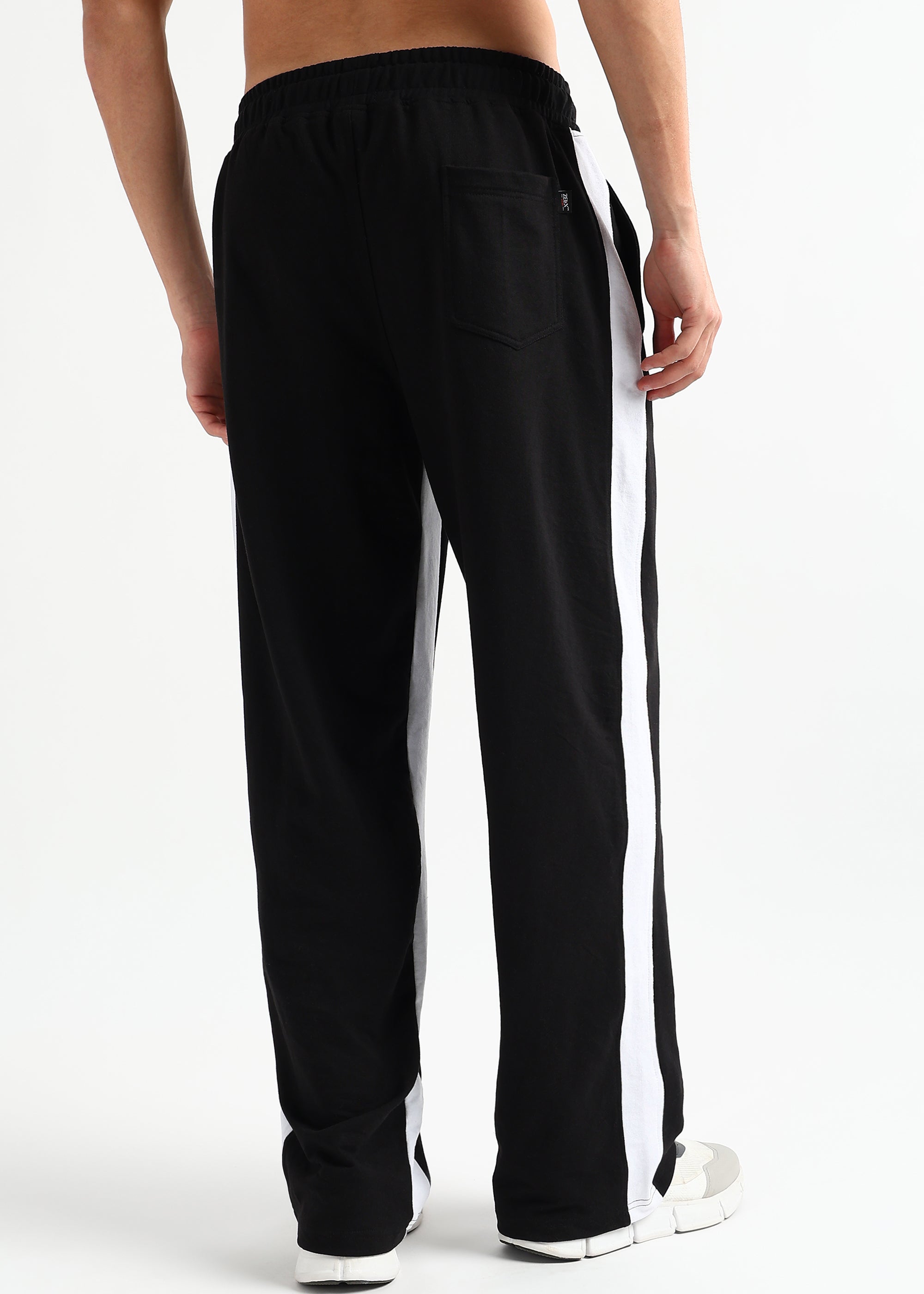 STATIC BAGGY JOGGERS BLACK - WHITE
