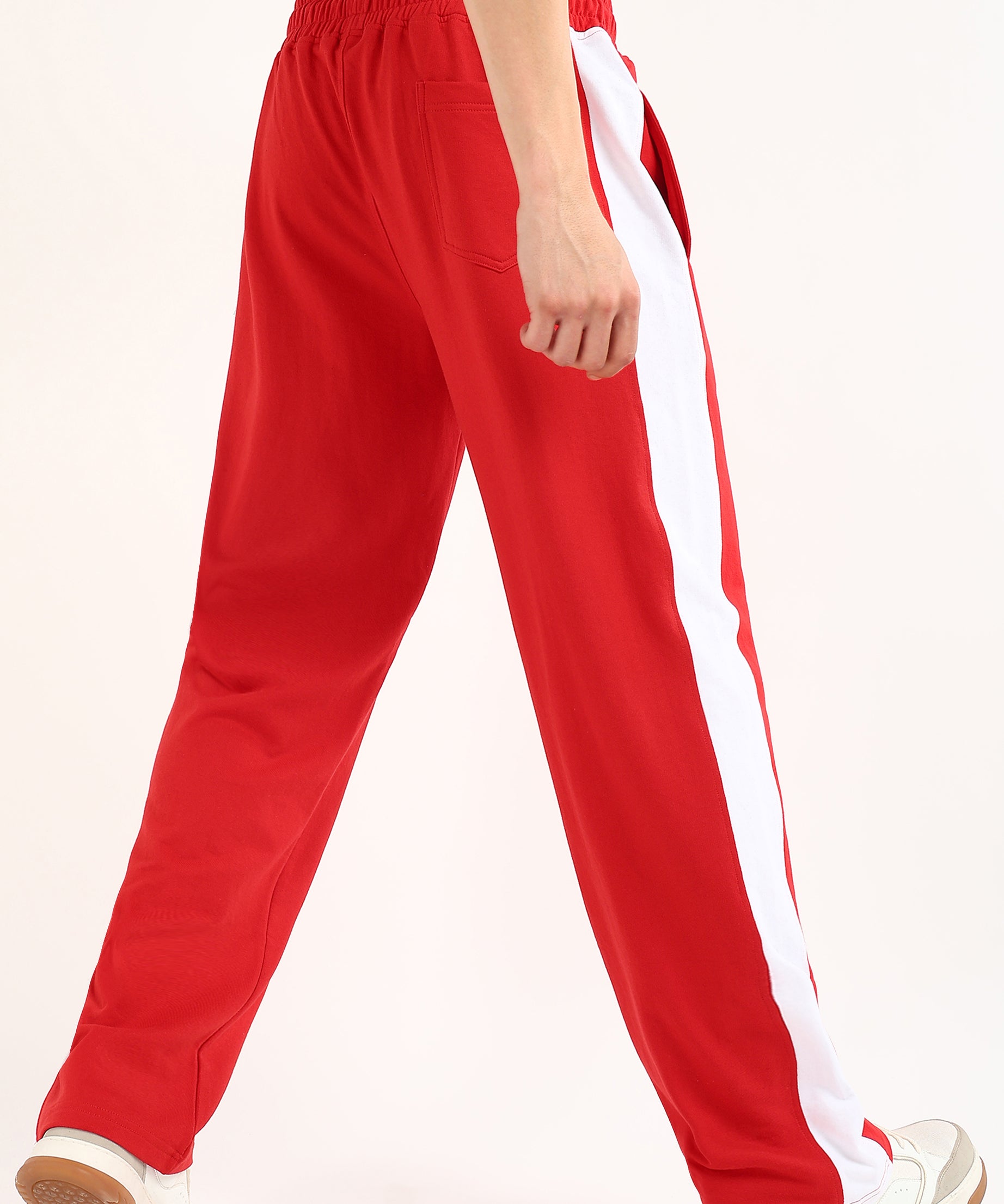 VORTEX SIDE SEAM JOGGERS (RED-WHITE)