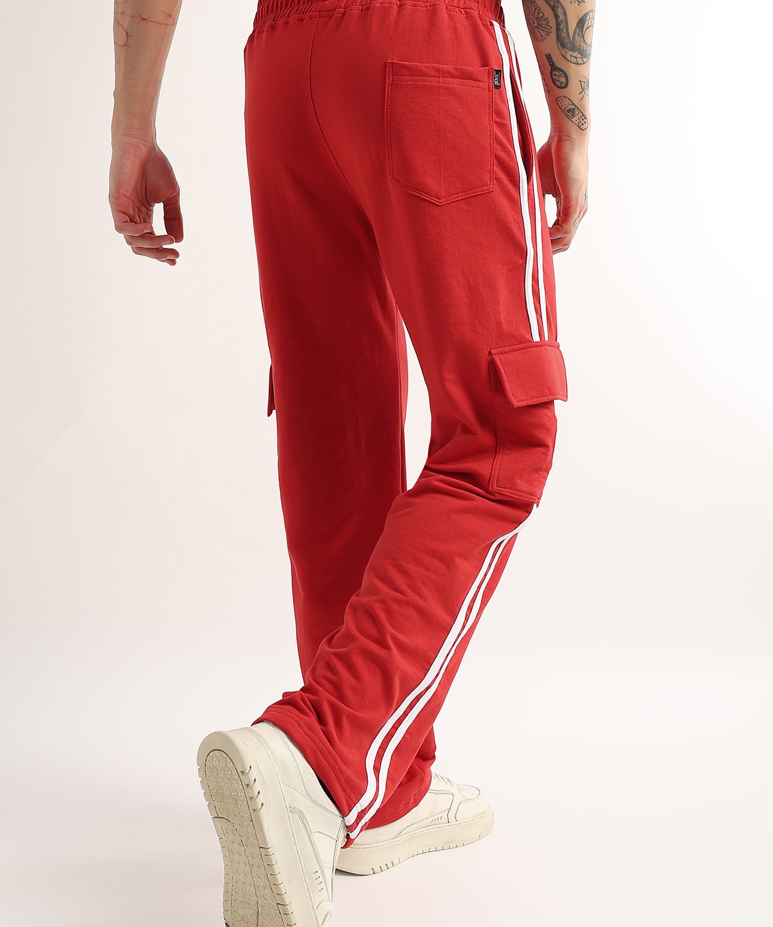 Scarlet Stride 5 Pocket Jogger Red White
