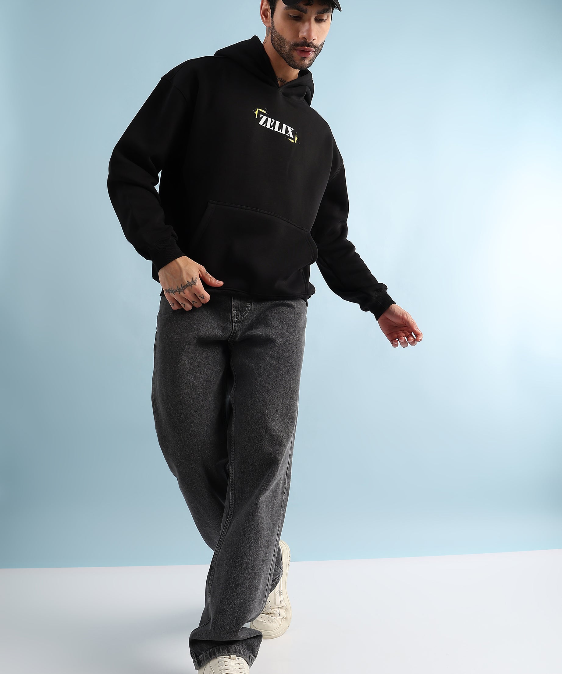 Urban Street Beat Fleece Hoodie Black