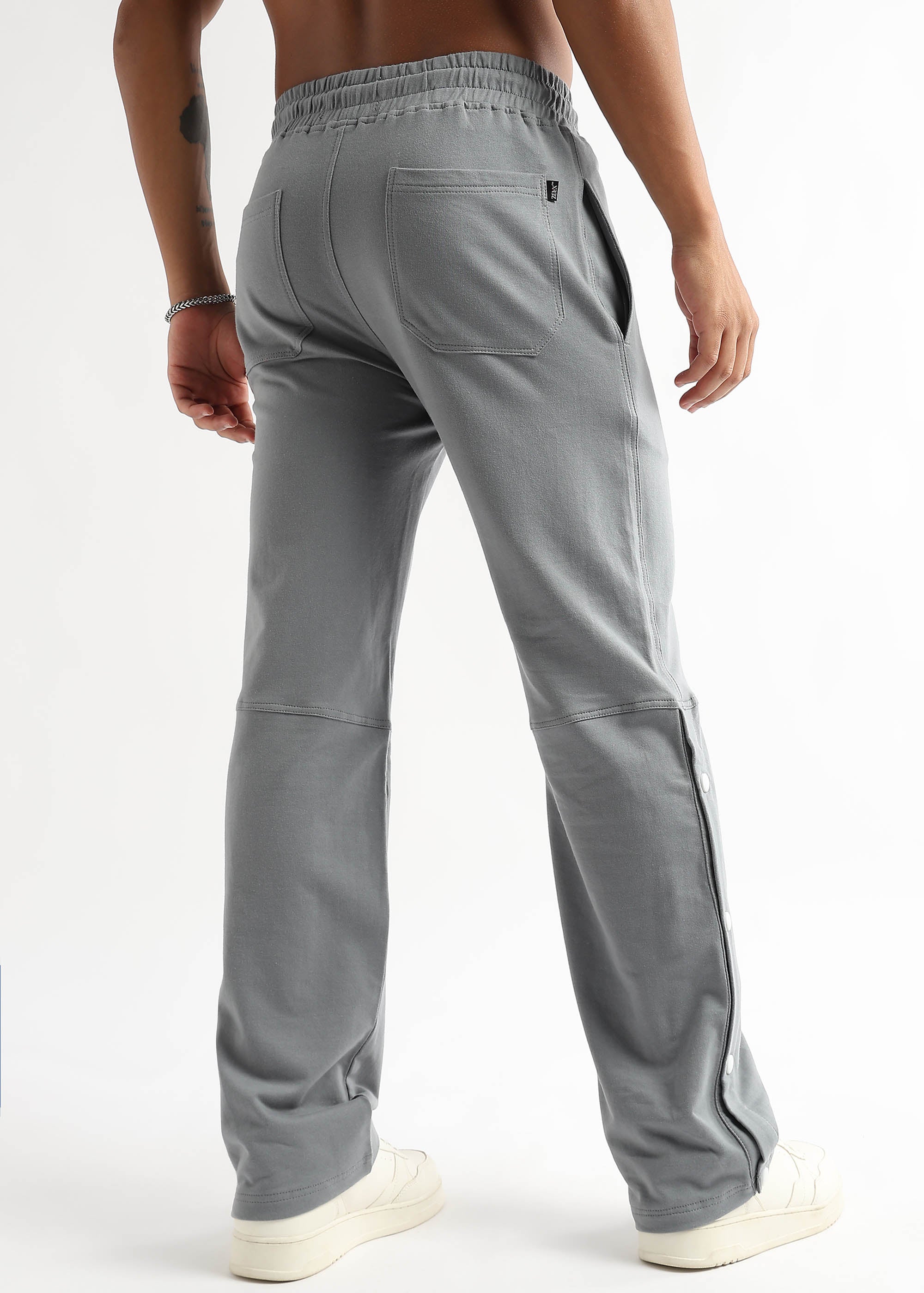 Trendy grey graffiti inspired joggers for men & women