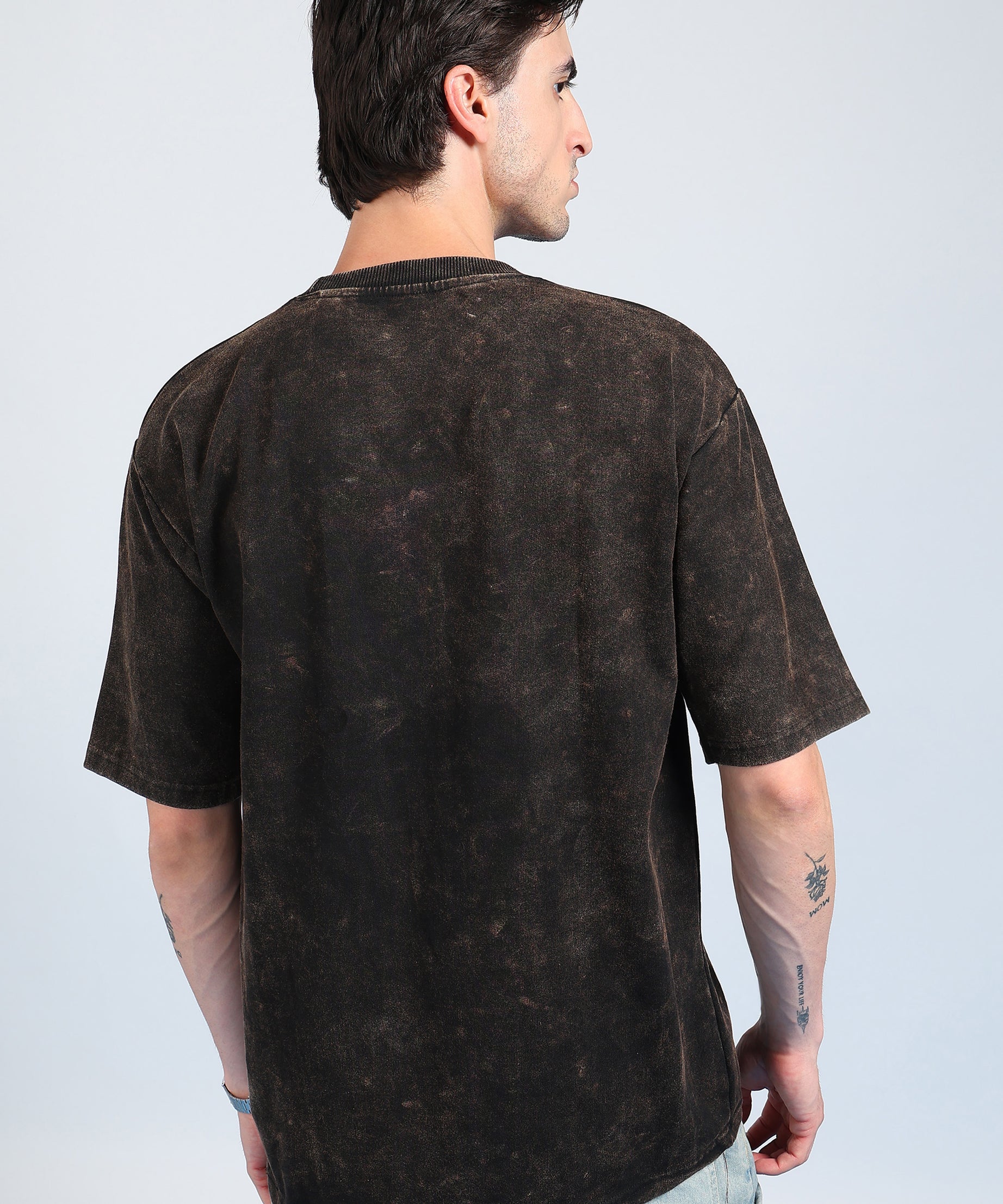 California Puff Acid Wash T-Shirt (Brown)