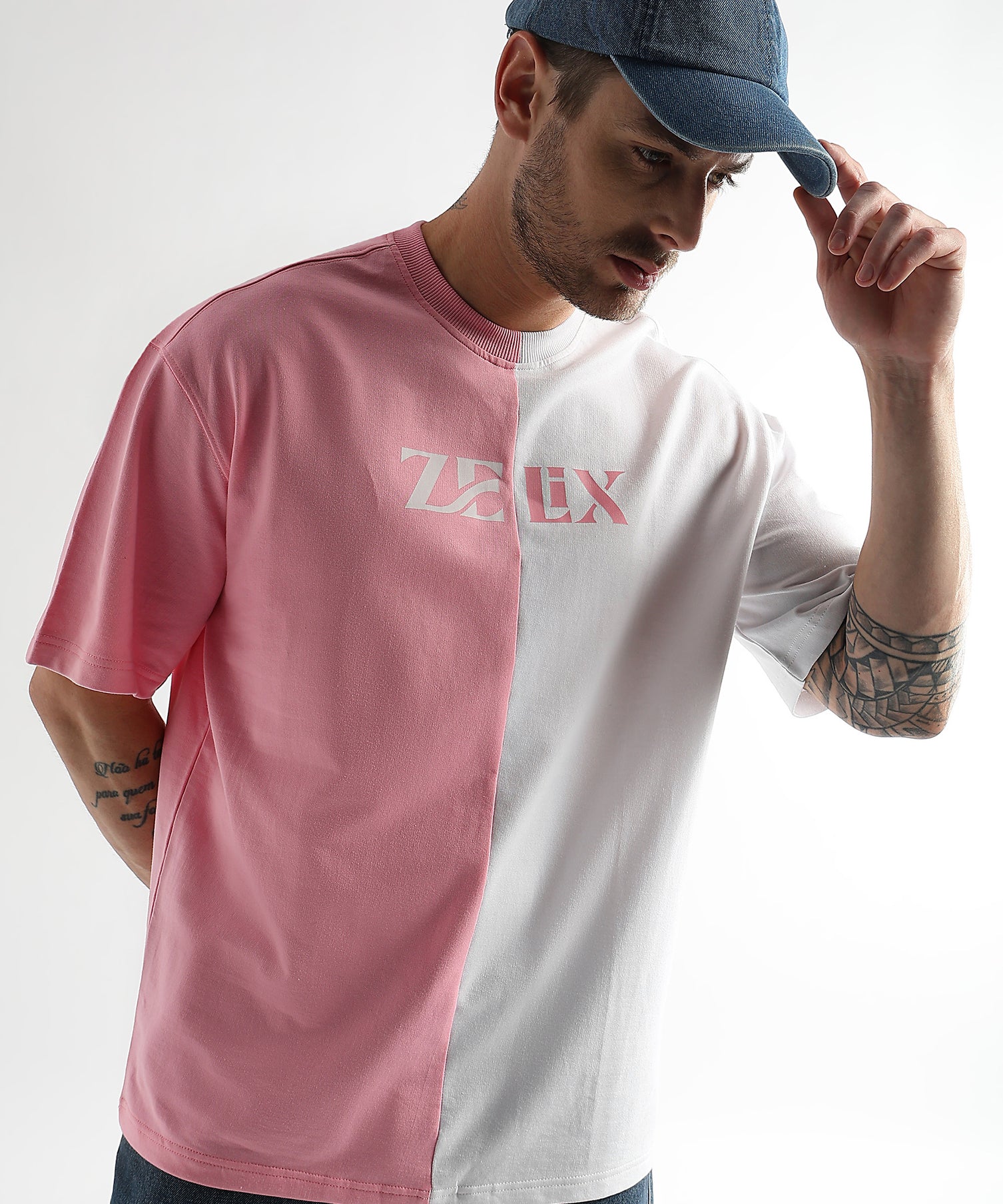 Oversized cotton t-shirt with bold GOAT lettering
