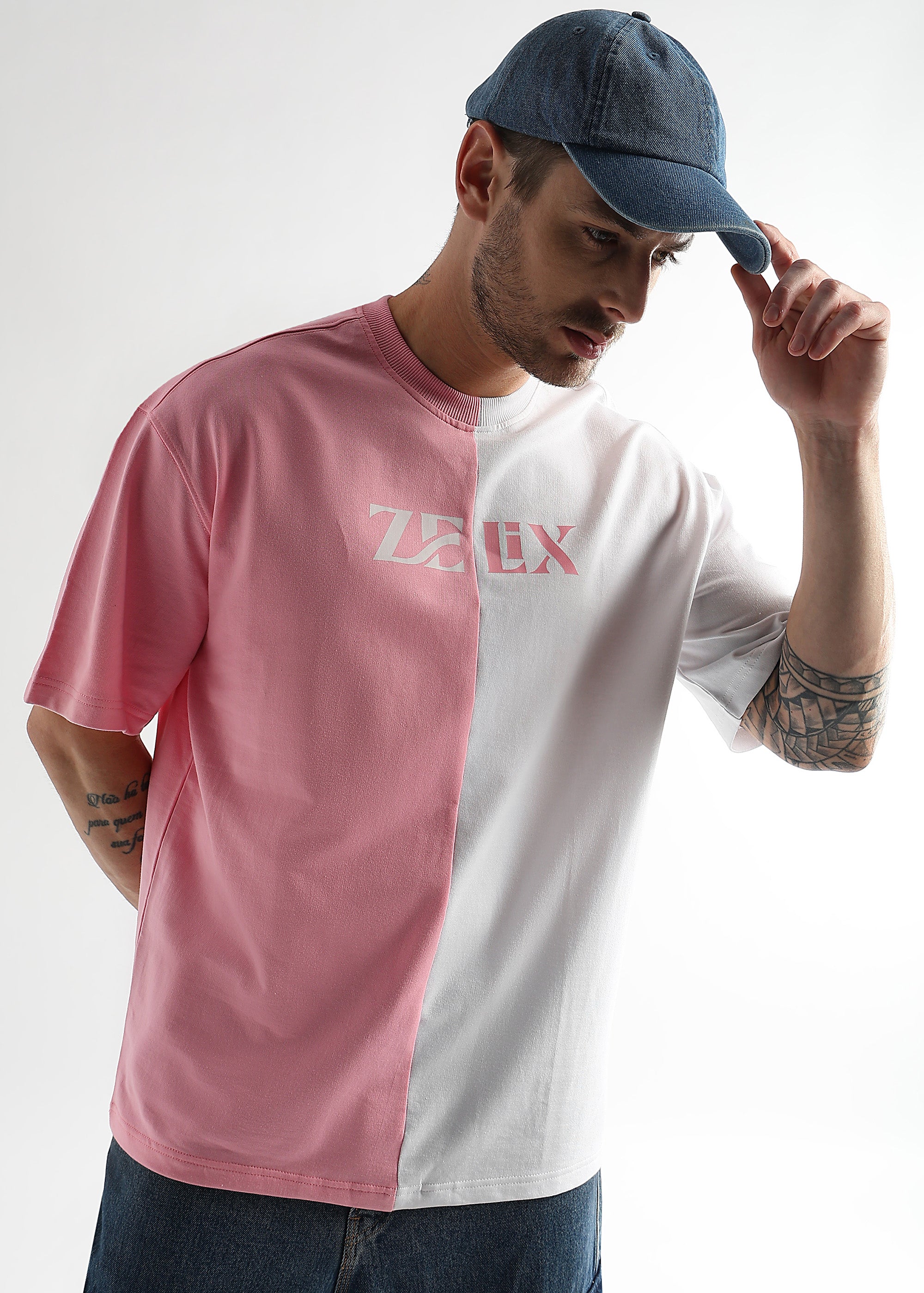 Oversized cotton t-shirt with bold GOAT lettering