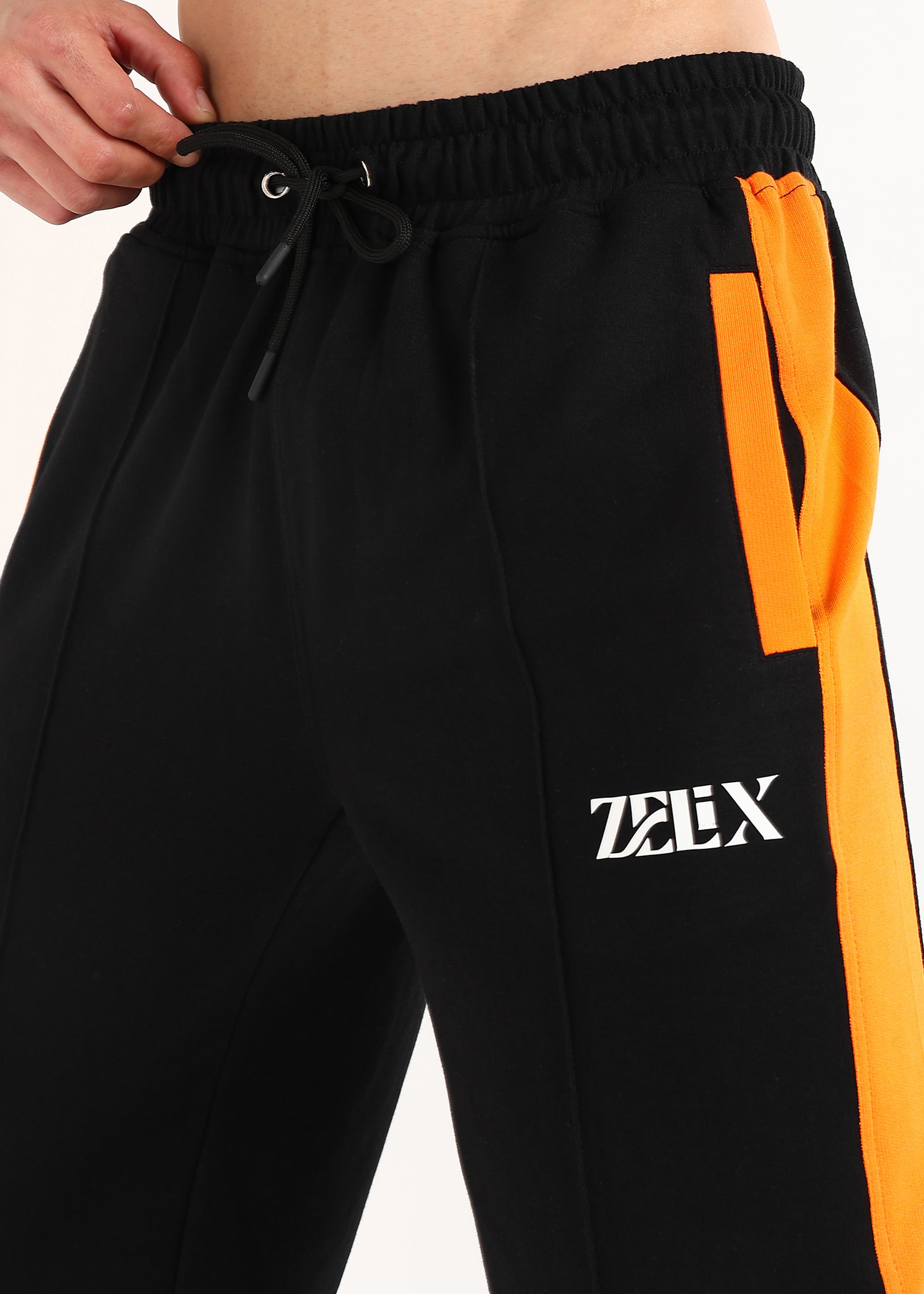 PHANTOM JOGGERS (BLACK-ORANGE)