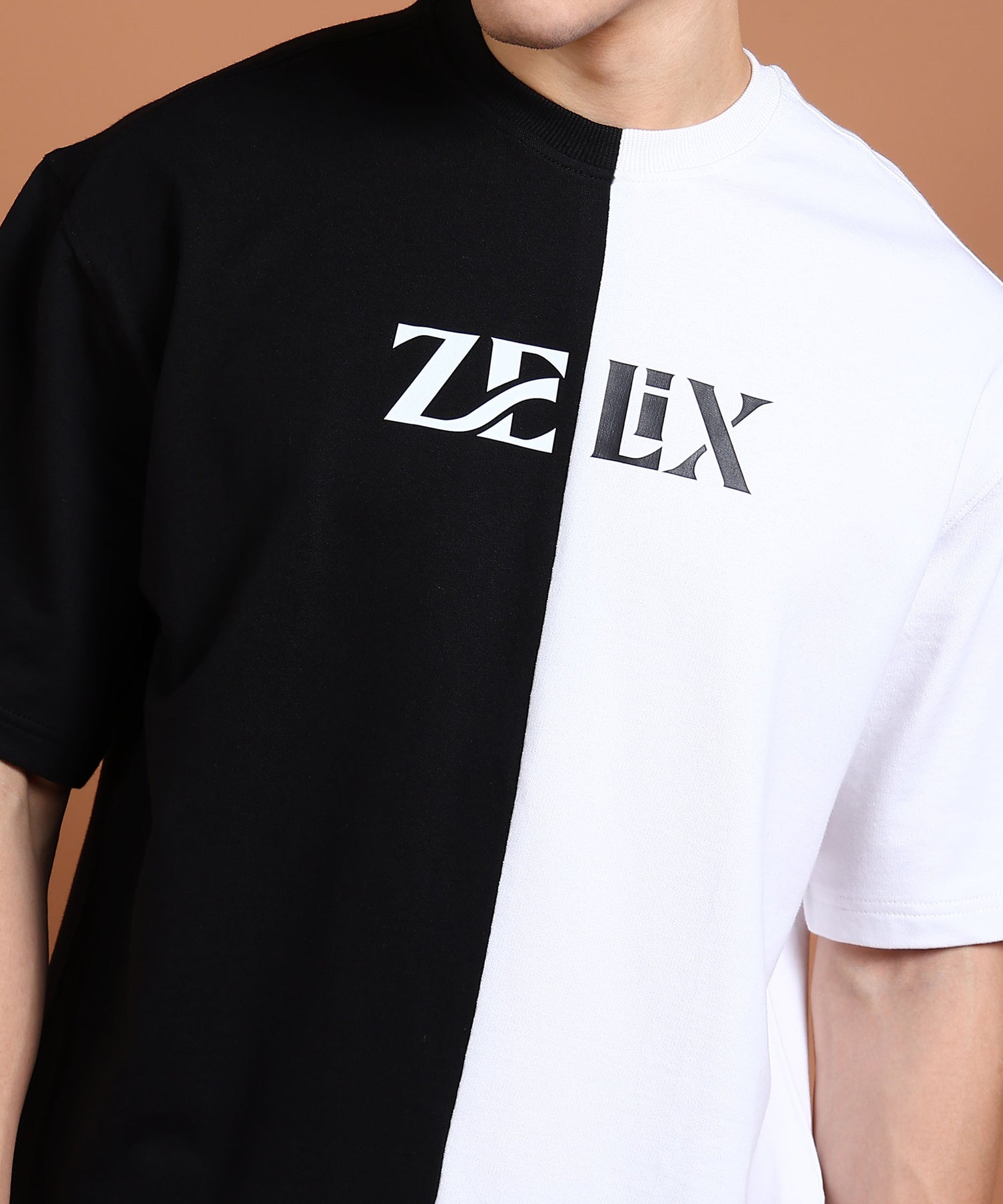Oversized streetwear cotton t-shirt with GOAT print