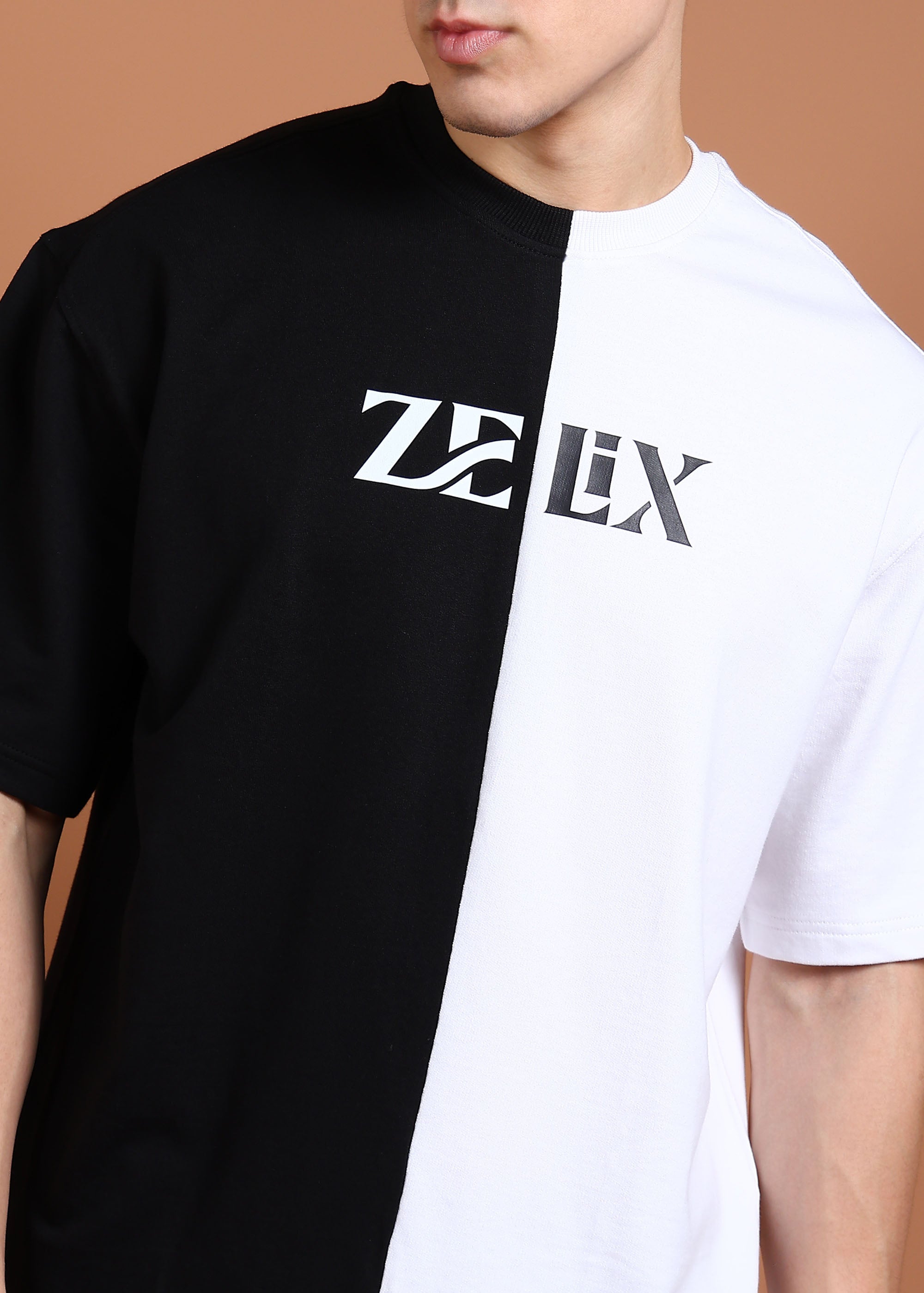 Oversized streetwear cotton t-shirt with GOAT print